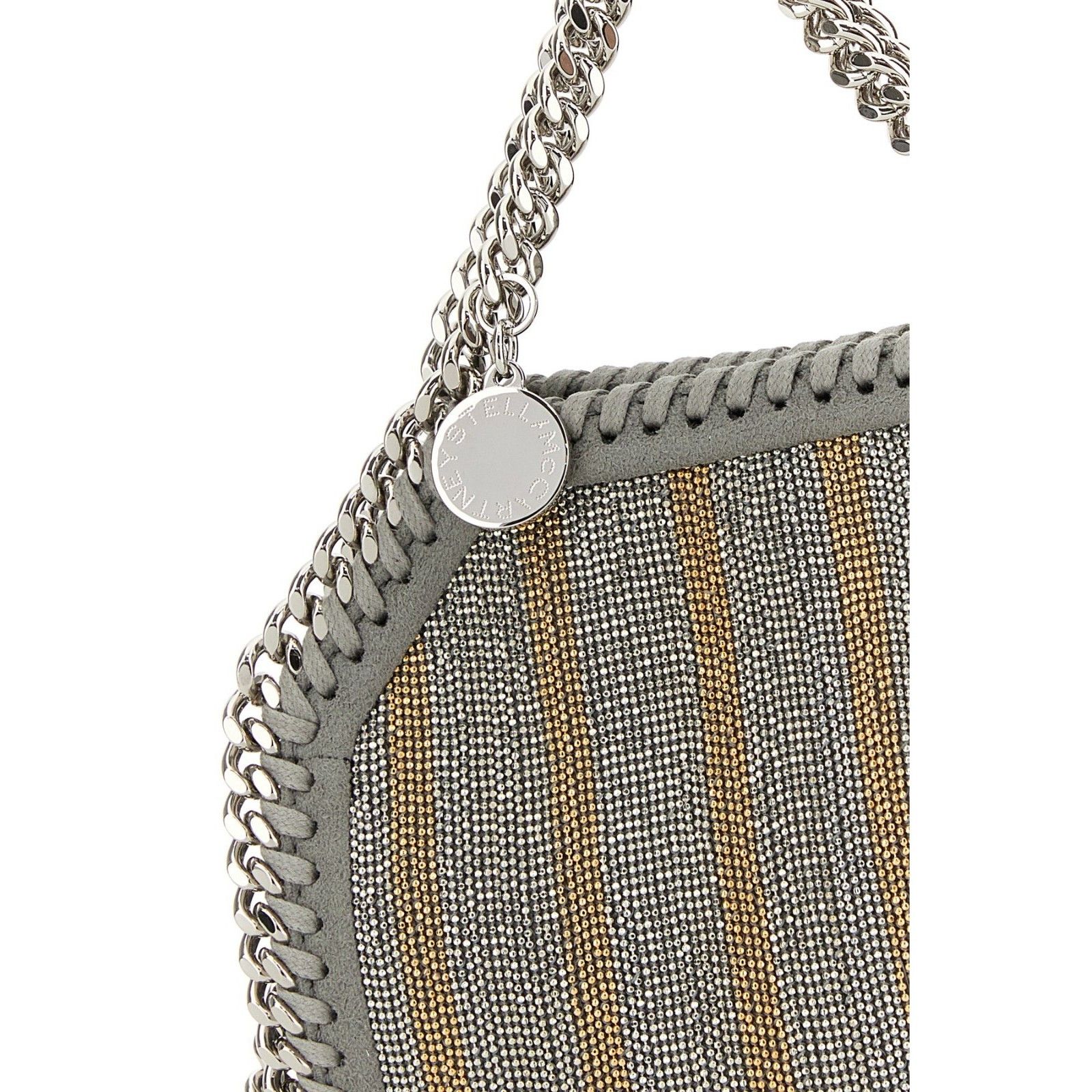 Stella McCartney Stella McCartney Falabella Tiny Silver Tote Bag New Size ONE SIZE - 4 Thumbnail