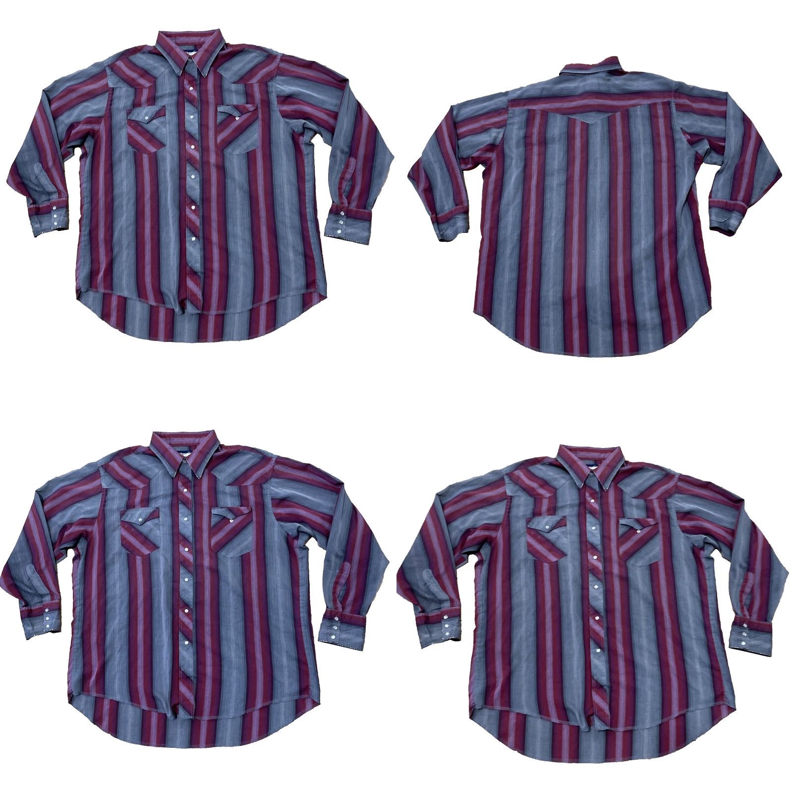 Wrangler VINTAGE Wrangler Western Pearl Snap Shirt Men XL Red Geometric Long Sleeve Distress Cowboy Grunge Workwear 60s 70s 80s Size US XL / EU 56 / 4 - 11 Thumbnail