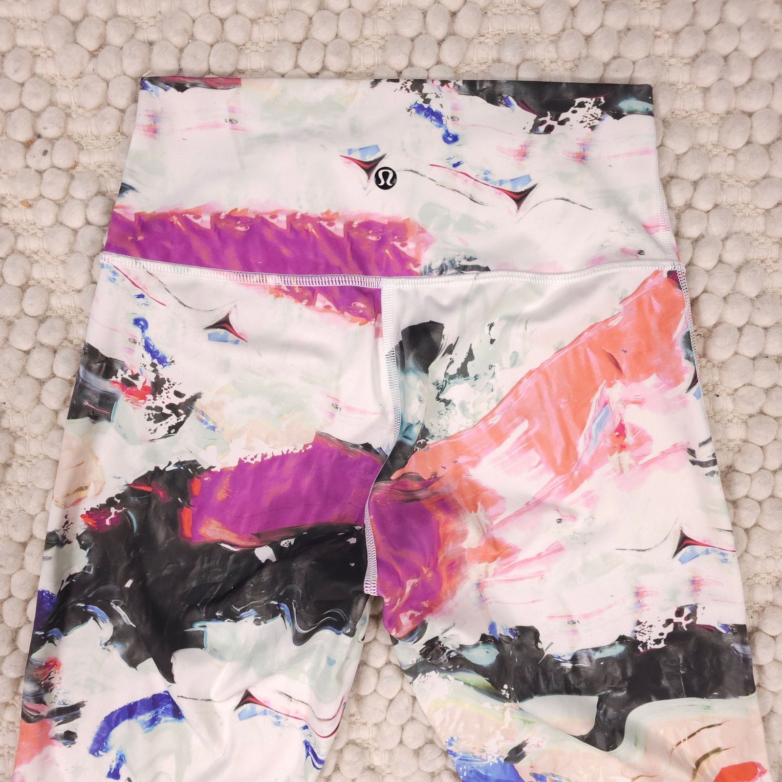 Lululemon Lululemon High Times Leggings Pigment Wave Multi White Size 28" / US 6 / IT 42 - 5 Thumbnail