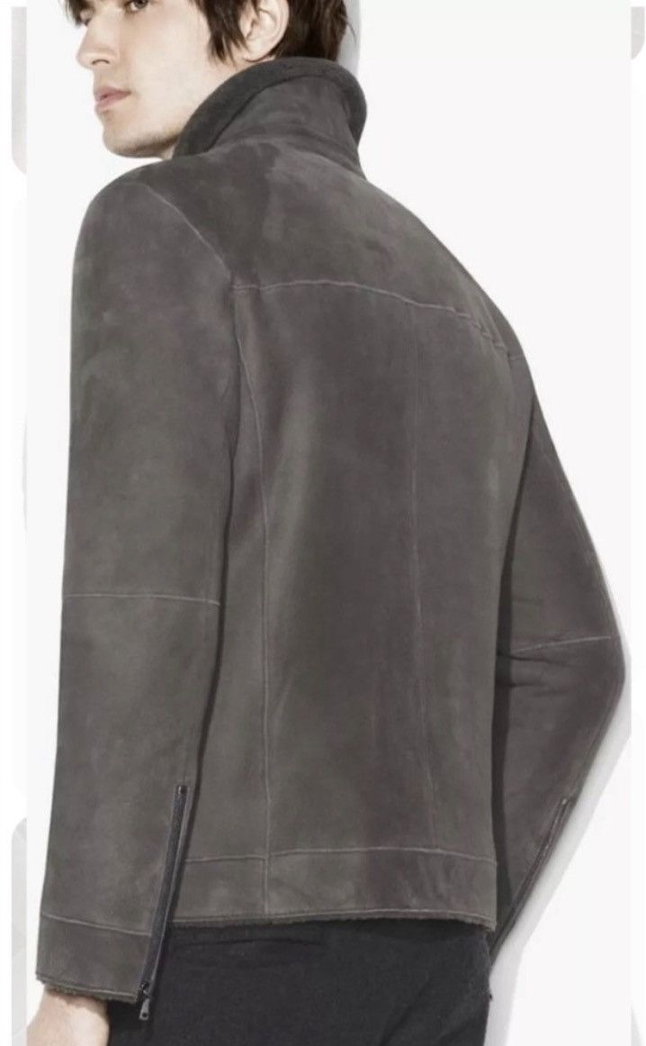 John Varvatos Shearling Zip Front Jacket USA 38 EU 48 Size US M / EU 48-50 / 2 - 2 Thumbnail