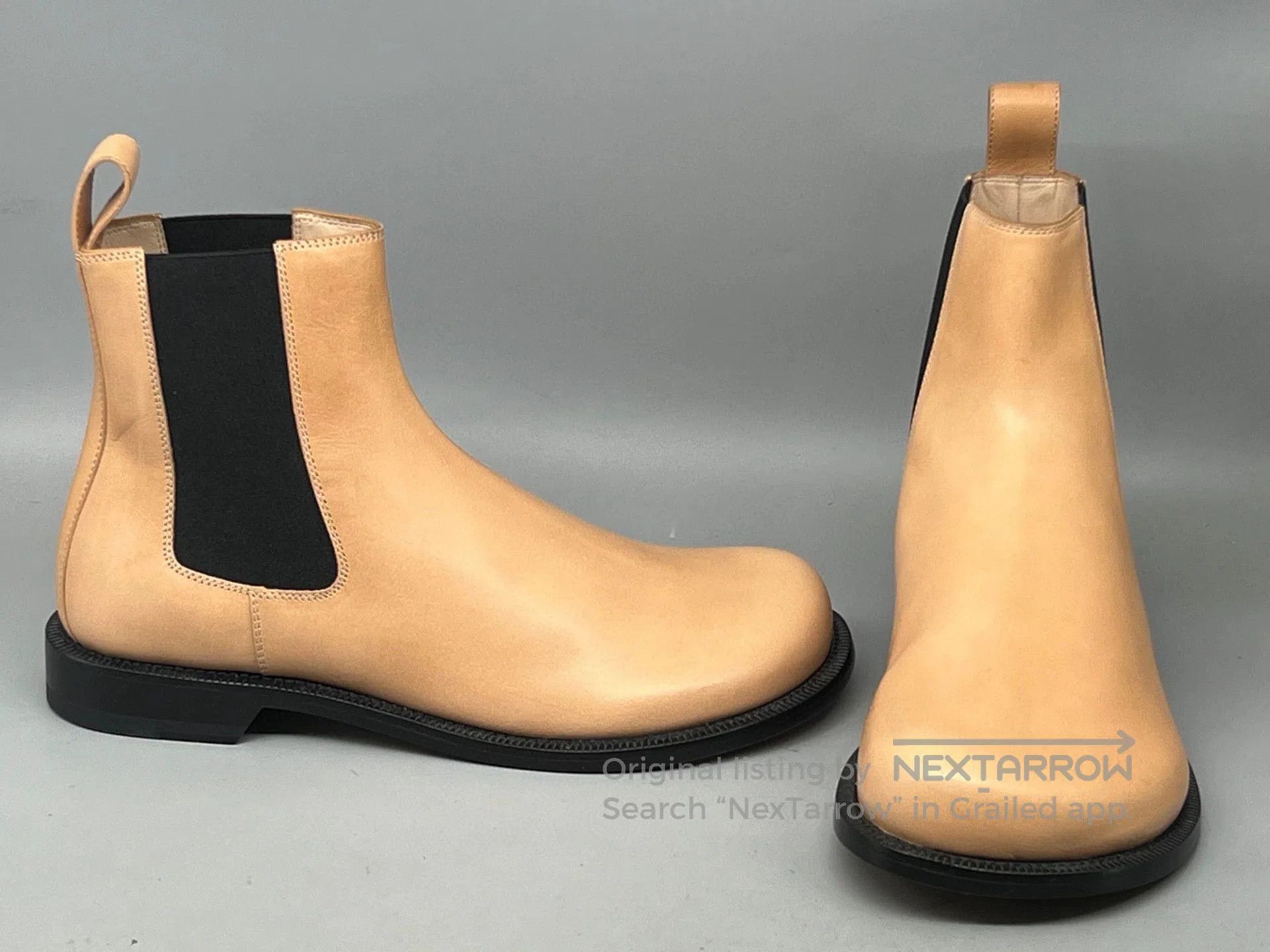Loewe beige leather Chelsea boots for men. Size US 8.5 / EU 41-42 - 2 Thumbnail