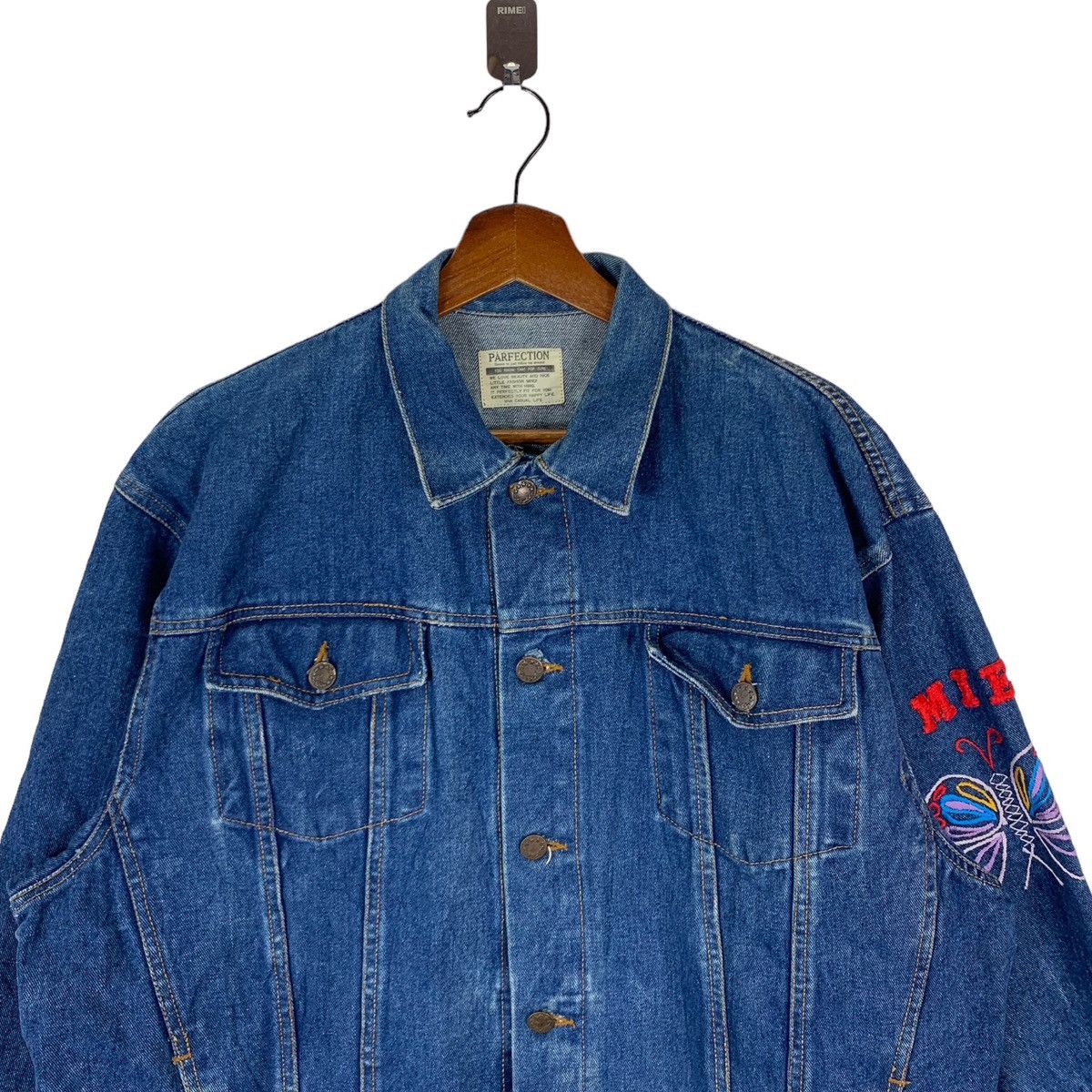 Other VINTAGE PARFECTION BUTTERFLY EMBROIDERY DEMIN JACKET Size US M / EU 48-50 / 2 - 6 Thumbnail