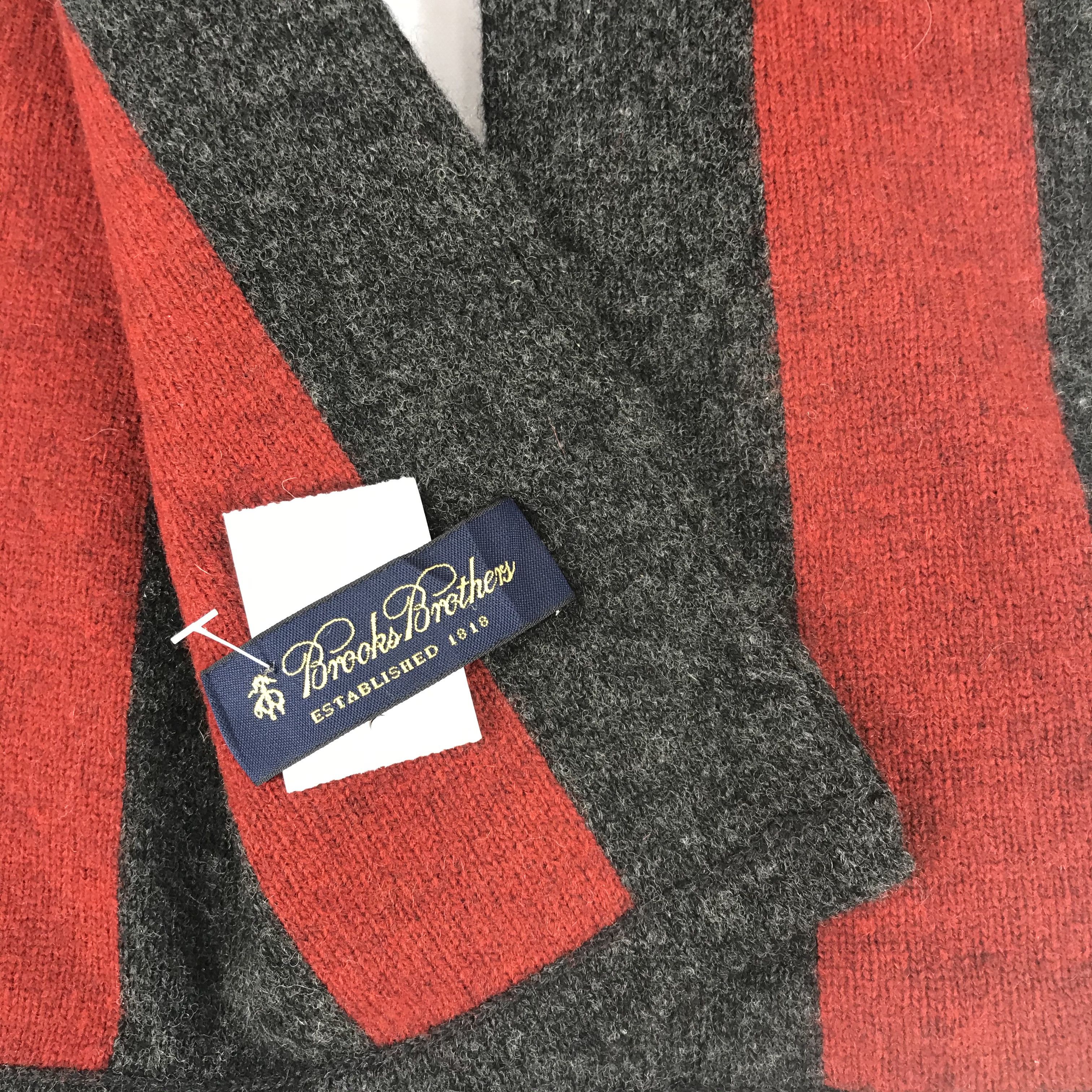 Brooks Brothers Vintage Brooks Brothers Scarf Agyle Muffler Wool Scarves Size ONE SIZE - 5 Thumbnail