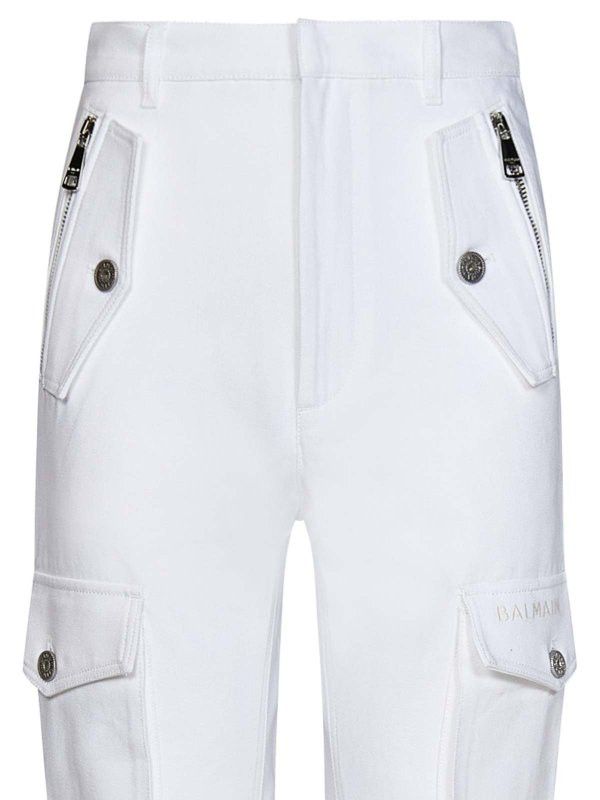 Balmain o1y0426 Cargo Pant in White Size US 30 / EU 46 - 3 Thumbnail