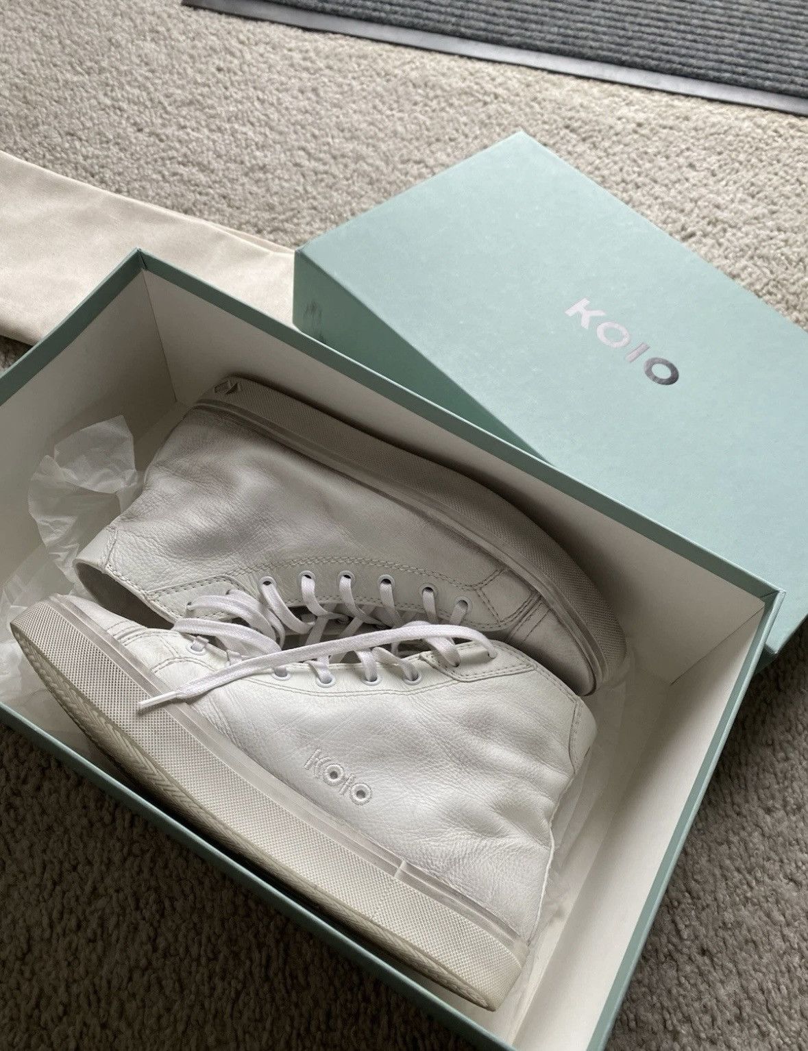 Koio Koio Women’s Court in Chalk Distressed Sneakers in White Size US 9 / IT 39 - 8 Thumbnail