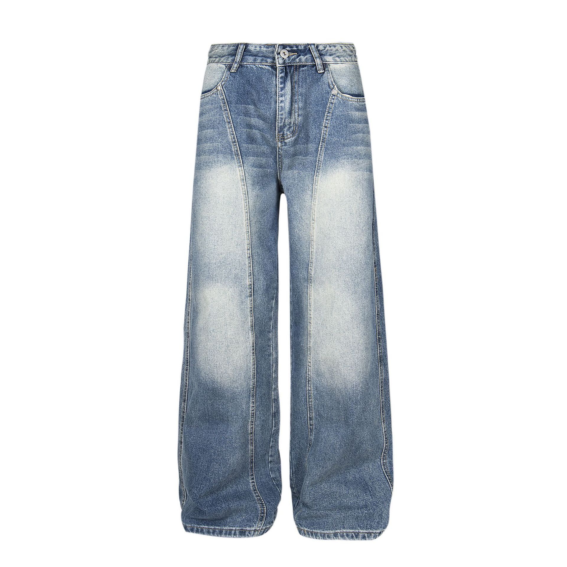 Vintage Men's American Retro Loose-Fit Wide-Leg Curved Blade Jeans Size US 32 / EU 48 - 1 Thumbnail