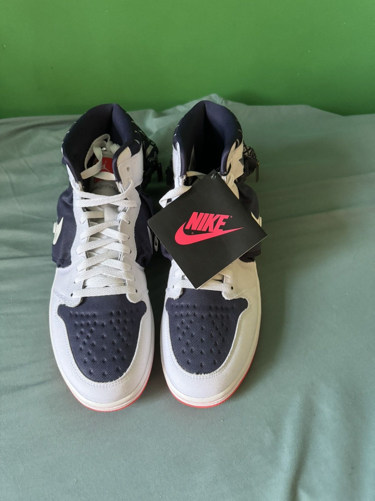 Jordan Brand Nike Air Jordan 1 High Utility Quai 54 2022 Size US 11.5 / EU 44-45 - 9 Thumbnail