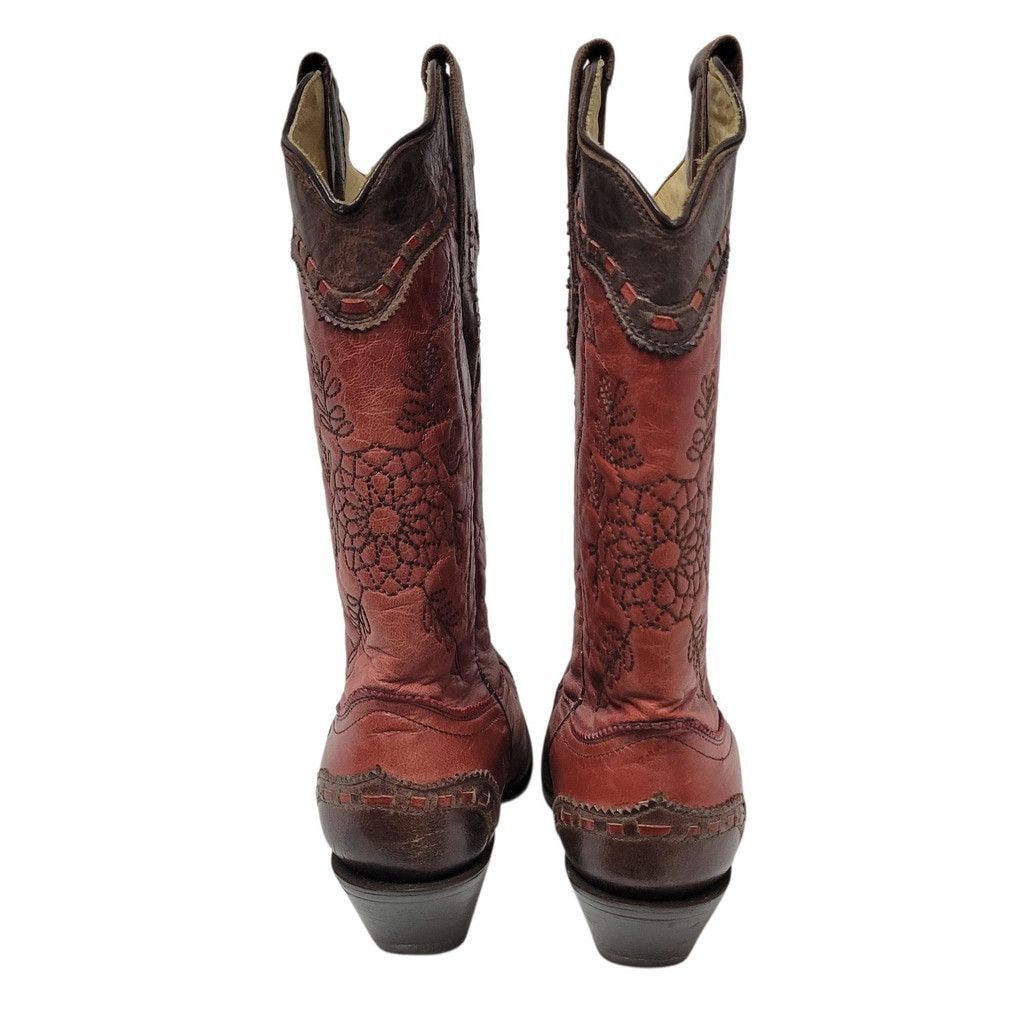 Corral Women Western Cowgirl Leather Boots 6.5M Style A2501
