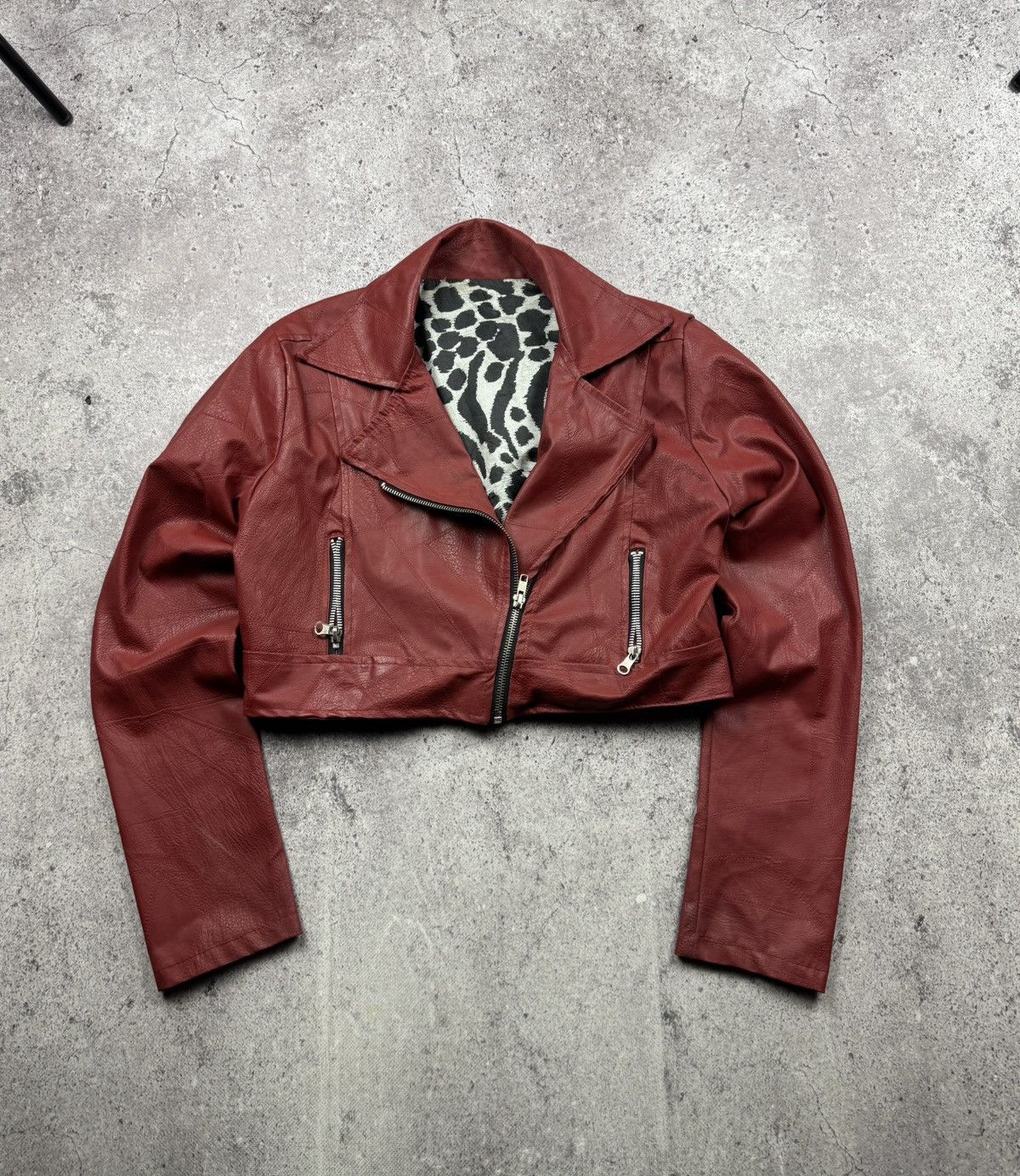 Japanese Brand Vintage Diesel Style Bondage Leather Cropped Jacket BikerY2K Size M / US 6-8 / IT 42-44 - 1 Thumbnail