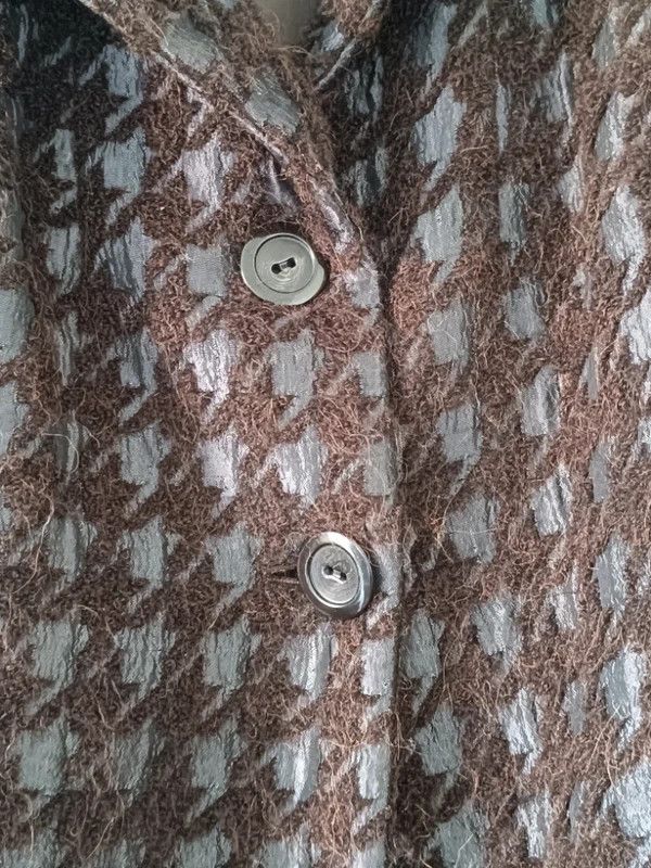 Other Warmia Coat with Fur Size L (40) Wool Alpaca Mohair Vintage Size L / US 10 / IT 46 - 2 Thumbnail