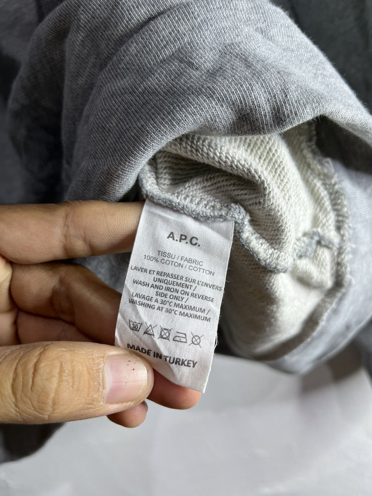 A.P.C. × Kanye West Apc velvet logo longsleeve tshirt Size US XL / EU 56 / 4 - 5 Thumbnail