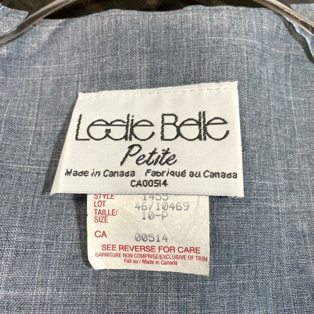 Vintage VINTAGE Leslie Belle Petite Light Blue Tank Top Blouse Top Women's Size 10P Tank Womens Petite Blue 10P Size L / US 10 / IT 46 - 3 Thumbnail