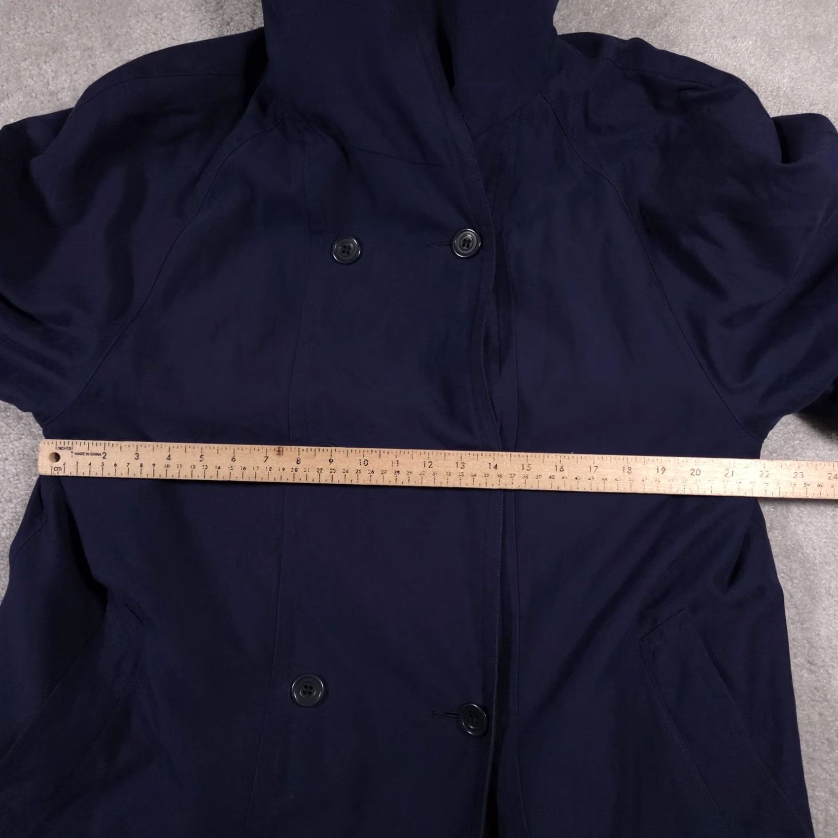 Jones New York VINTAGE Jones New York Coat Womens 16R Hooded Trench Double Breasted 90s Size XXL / US 16-18 / IT 52-54 - 6 Thumbnail