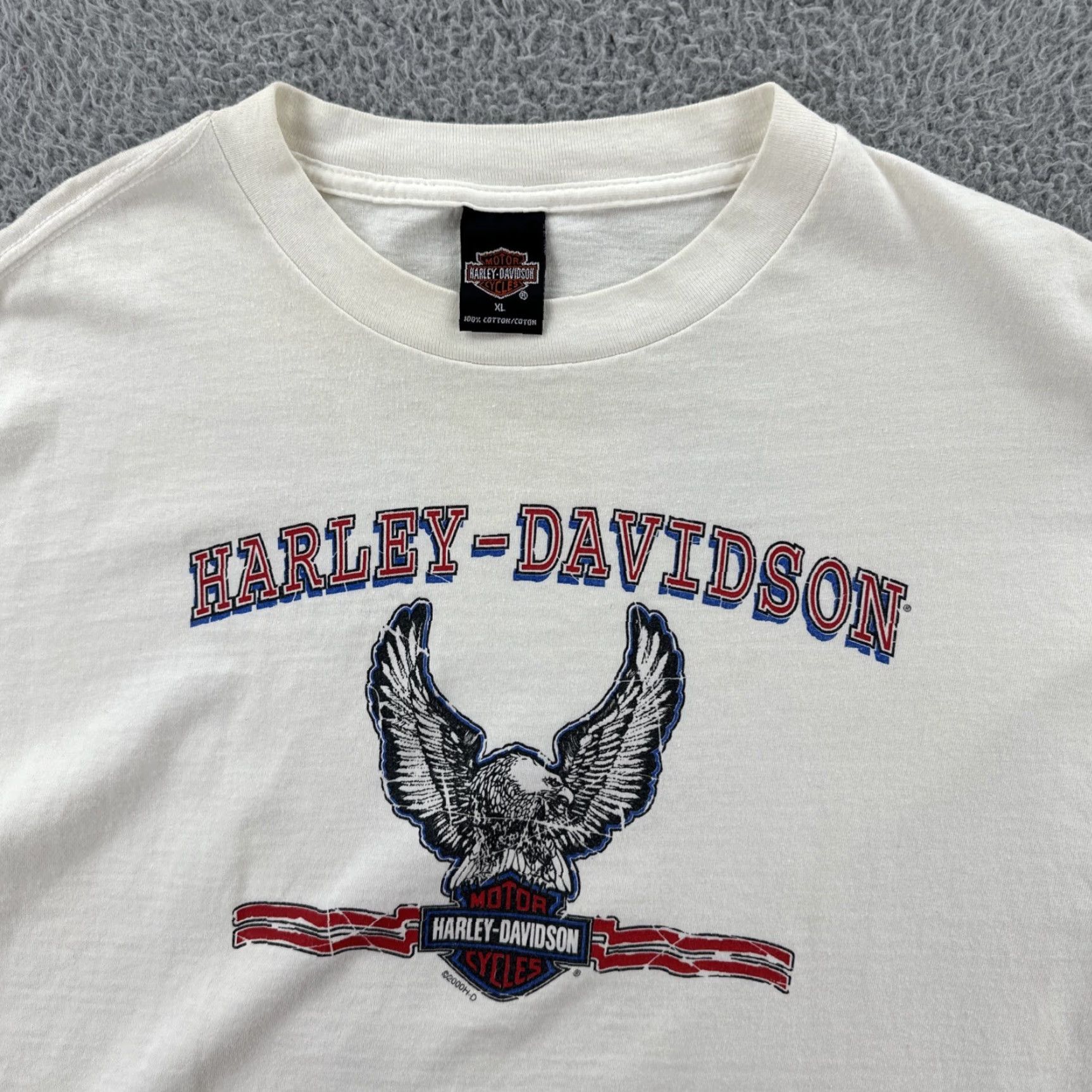 Harley Davidson VINTAGE Harley-Davidson Motorcycles Mens XL White T Shirt Chandler Arizona Y2K Size US XL / EU 56 / 4 - 5 Thumbnail