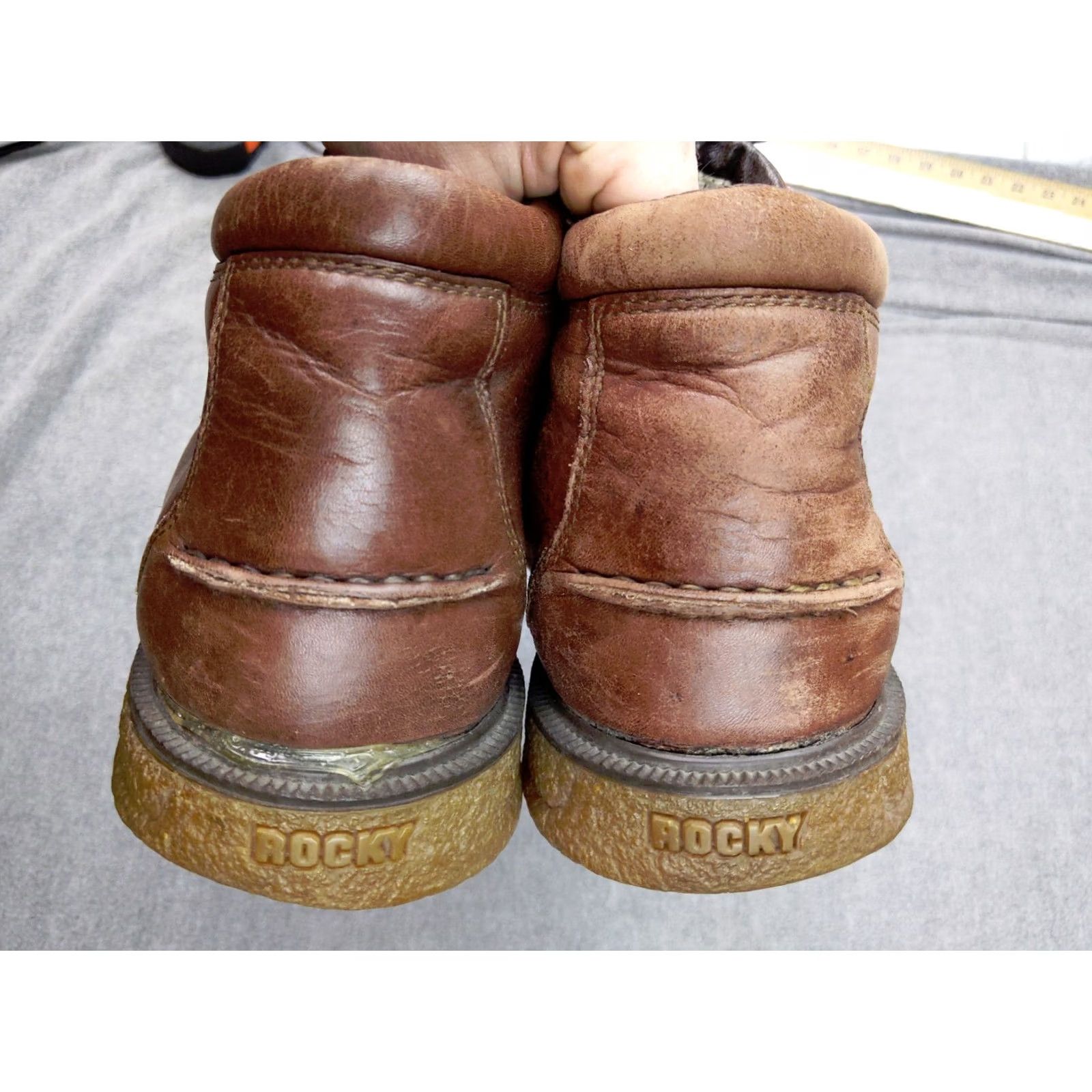 Vintage ROCKY Boots Chukka Gore-Tex Mens 11 M Leather Brown Ankle 1211 Shirt Size US 11 / EU 44 - 3 Thumbnail