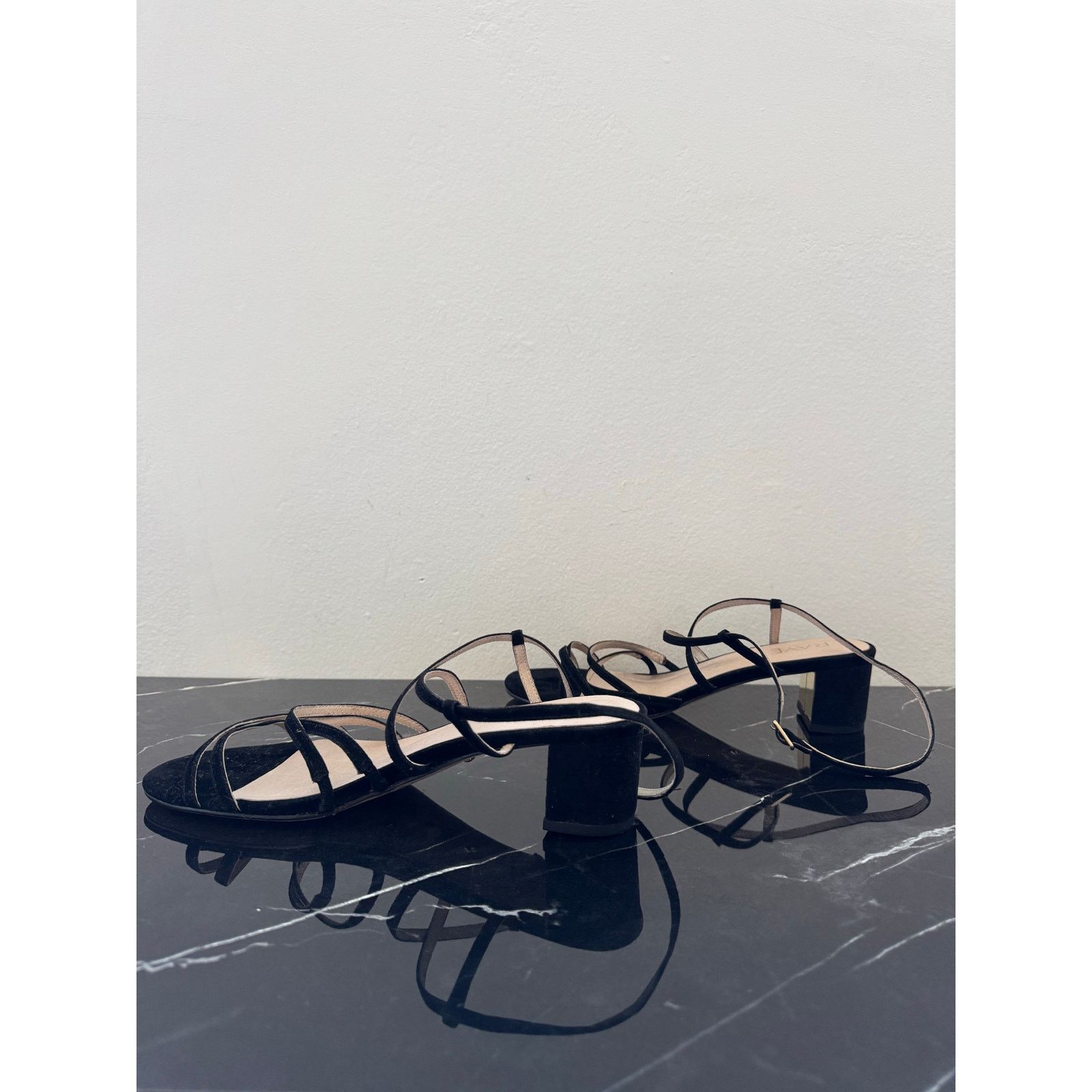 Other Raye Black Strappy Block Sandals Size US 8 / IT 38 - 5 Thumbnail