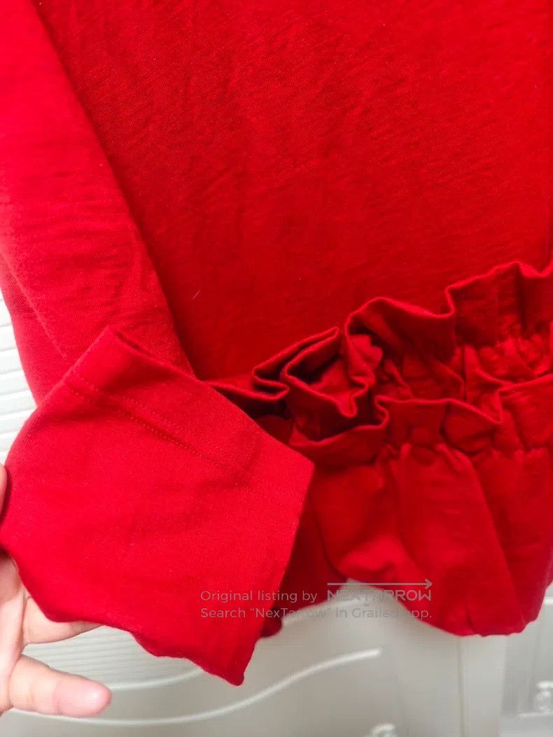 Comme des Garcons Comme Des Garcons Long Sleeve Top with Peplum Hem, Full Wo Size S / US 4 / IT 40 - 4 Thumbnail