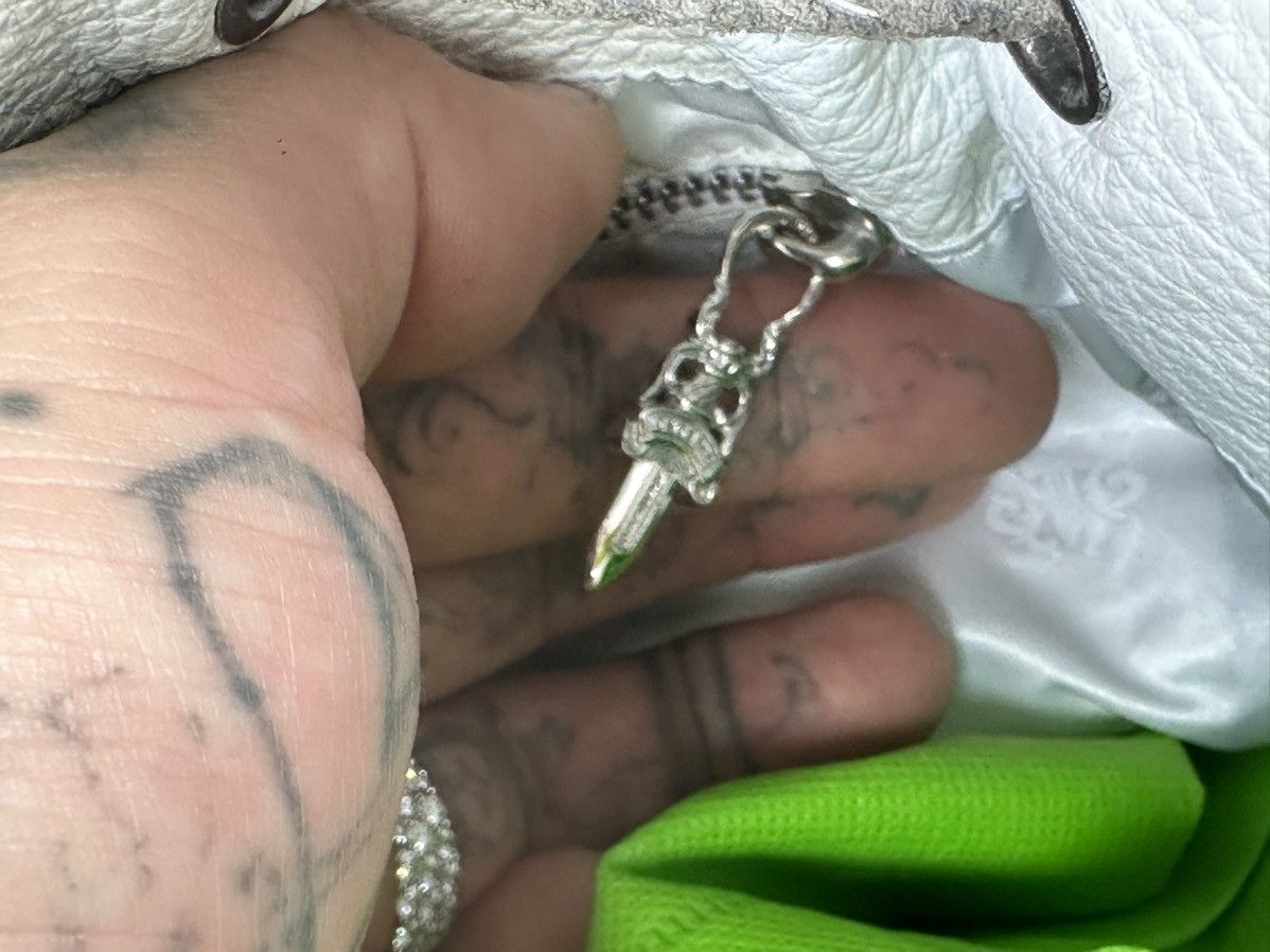 Chrome Hearts CHROME HEARTS XL LARGE WHITE LEAHER HIPPIE TRAVEL BAG Size ONE SIZE - 18 Thumbnail