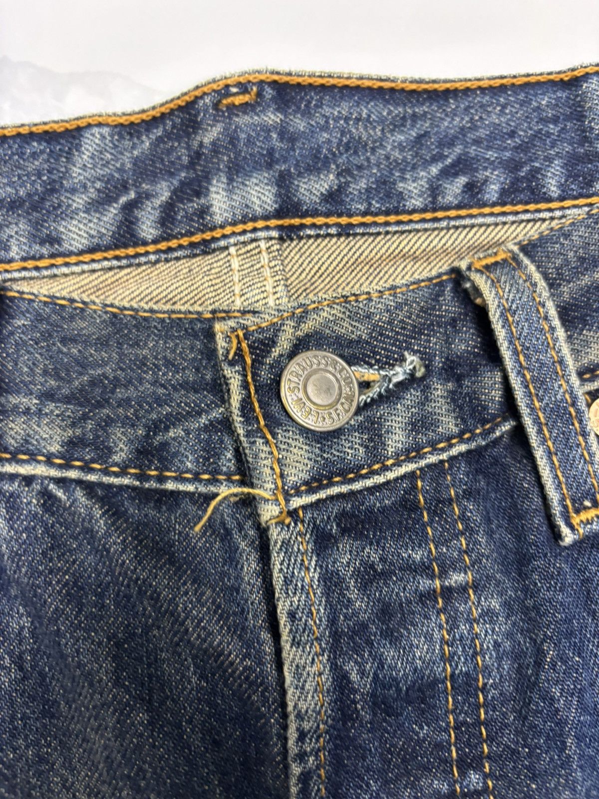 Kapital 🔥VINTAGE LEVIS 501 DISTRESSED PATINA AGED DENIM JEANS Size US 32 / EU 48 - 12 Thumbnail
