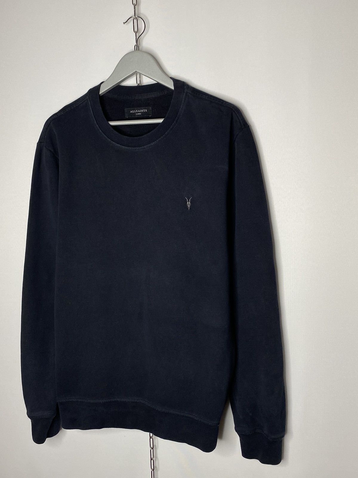 Allsaints × Vintage AllSaints Raven Crew Sweatshirt Pullover Long Sleeve Size US L / EU 52-54 / 3 - 2 Thumbnail