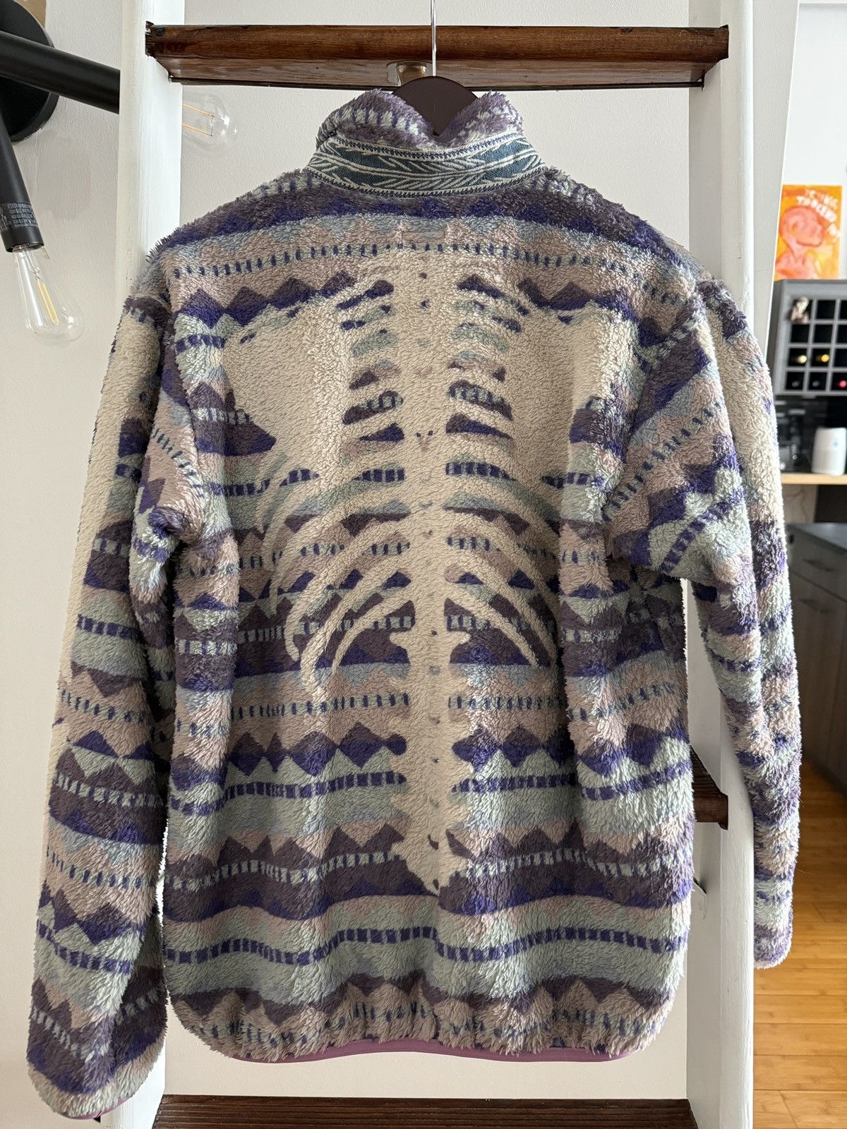 Kapital Kapital Ashland Stripe and Bone Fleece - Purple Size US S / EU 44-46 / 1 - 4 Thumbnail
