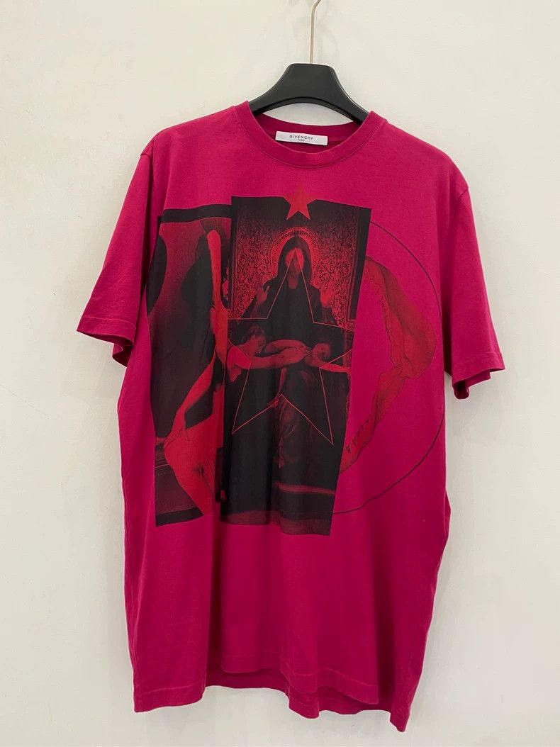 Givenchy Givenchy SS22 Retro Saint Mother Three-Panel Pattern Print Size US S / EU 44-46 / 1 - 1 Thumbnail