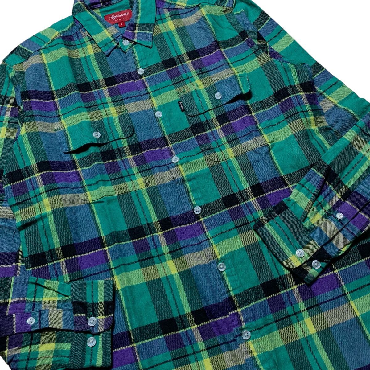 Supreme Supreme Flannel Shirt Double Pocket Button Up Size US S / EU 44-46 / 1 - 3 Thumbnail