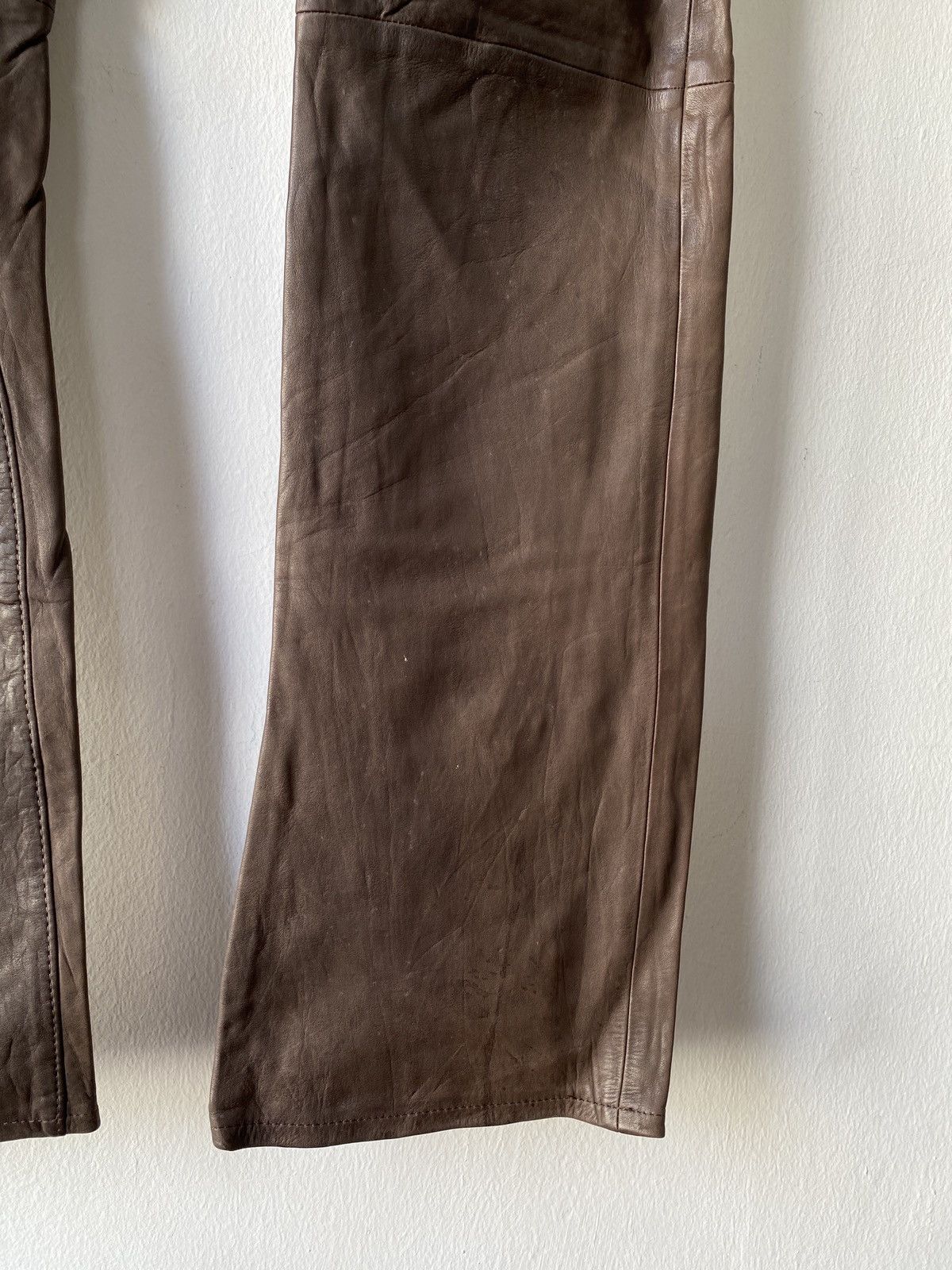 ABAHOUSE Japanese Brand Abahouse Flare Leather Pant Size US 29 - 5 Thumbnail