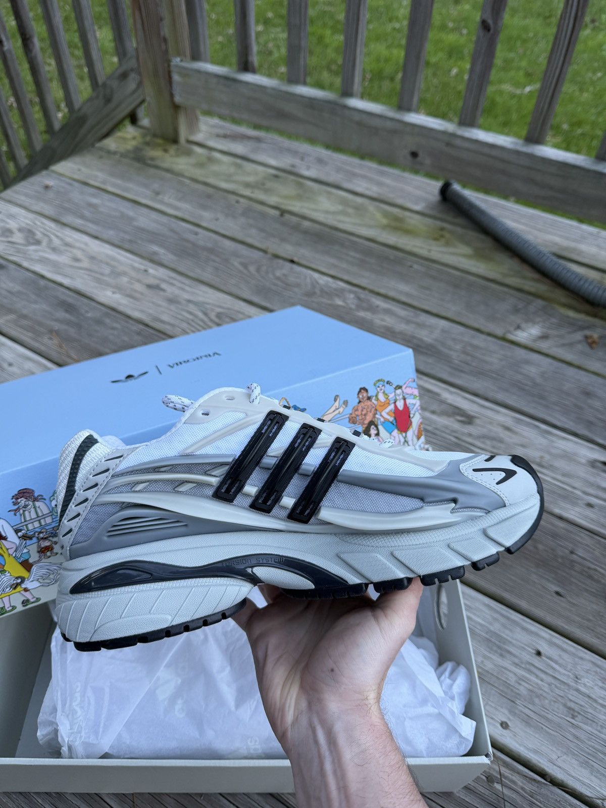 Adidas × Pharrell Size 11.5 Adistar jellyfish (grey)Exclusive Packaging Size US 11.5 / EU 44-45 - 3 Thumbnail
