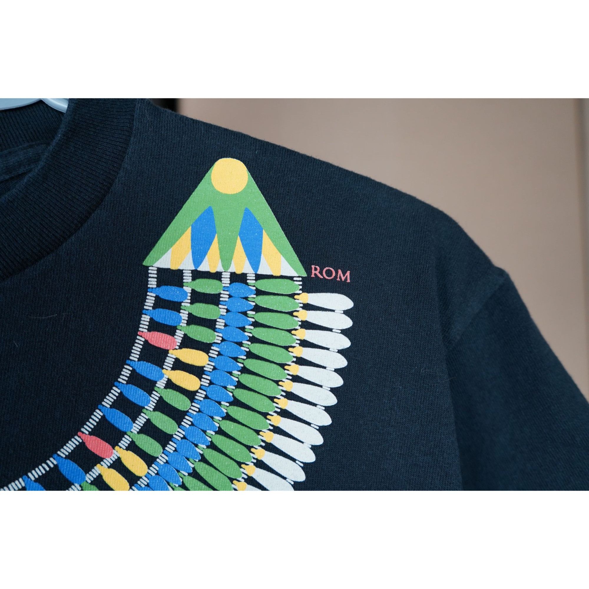 Other ROM Tshirt Men's M Black Multicolor Art #432 Size US M / EU 48-50 / 2 - 5 Thumbnail
