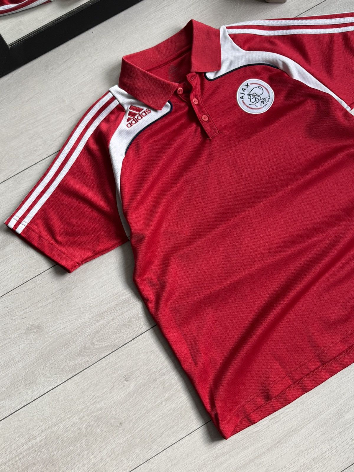 Adidas Adidas Ajax Amsterdam 2008/09 Polo Soccer Jersey Size US M / EU 48-50 / 2 - 2 Thumbnail