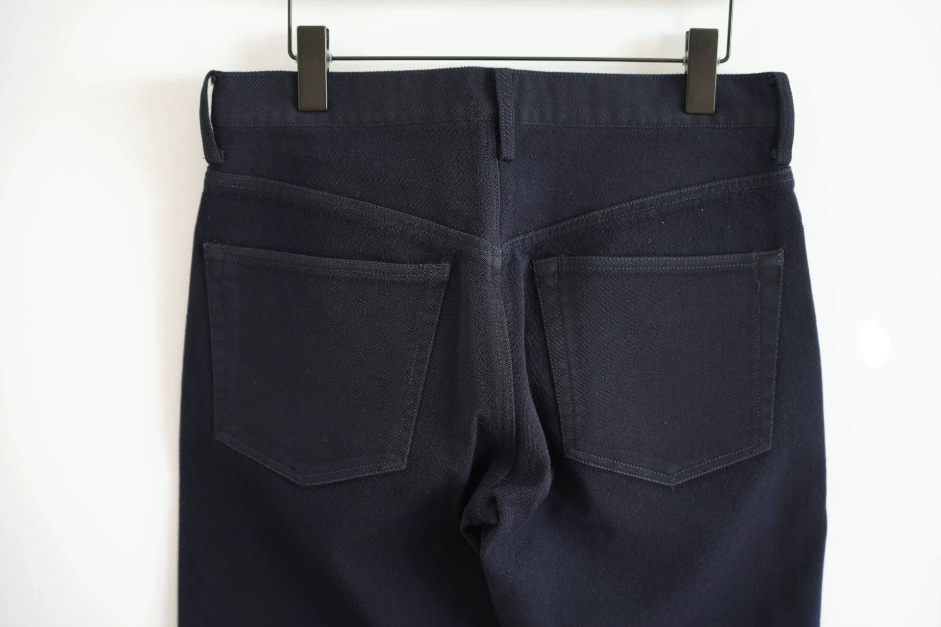 Yohji Yamamoto Yohji Yamamoto 04AW Navy Wool-Nylon Denim Jeans Size US 34 / EU 50 - 4 Thumbnail