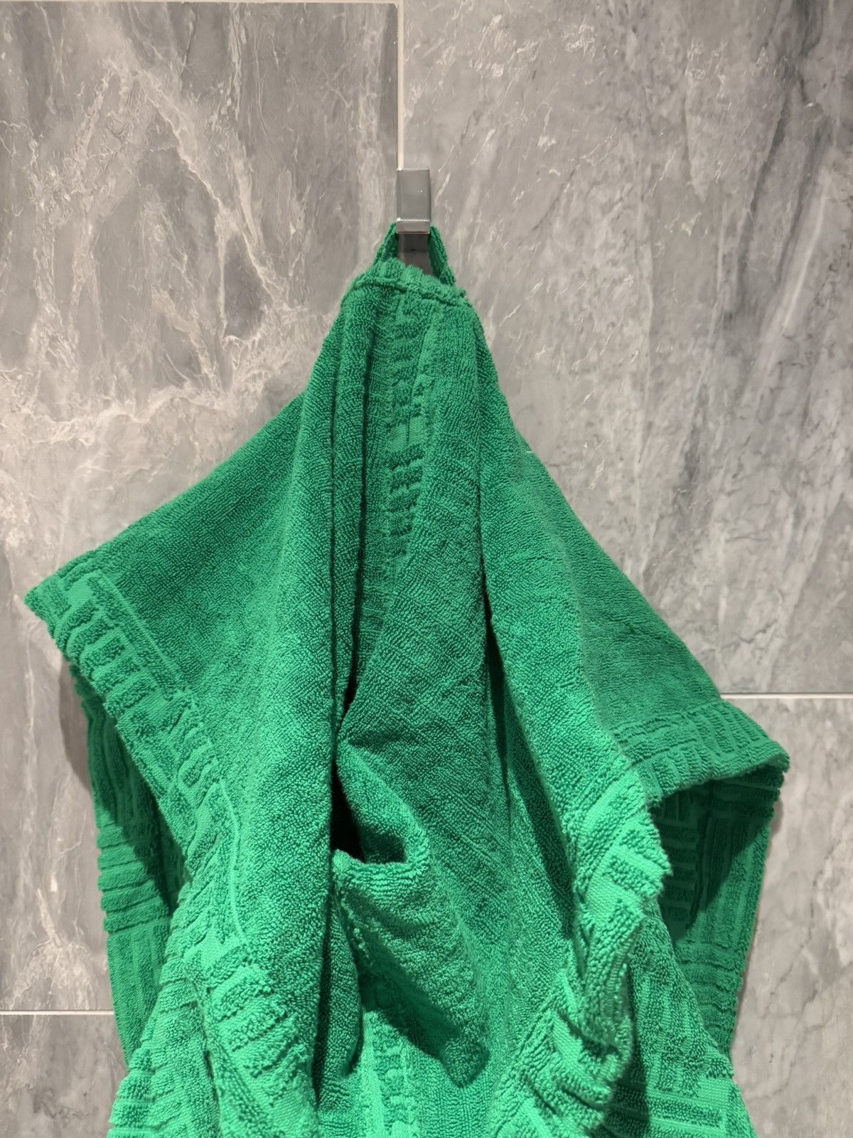 Bottega Veneta Bottega Veneta Intreccio Pattern Cotton Bathrobe in Grass Size US L / EU 52-54 / 3 - 4 Thumbnail