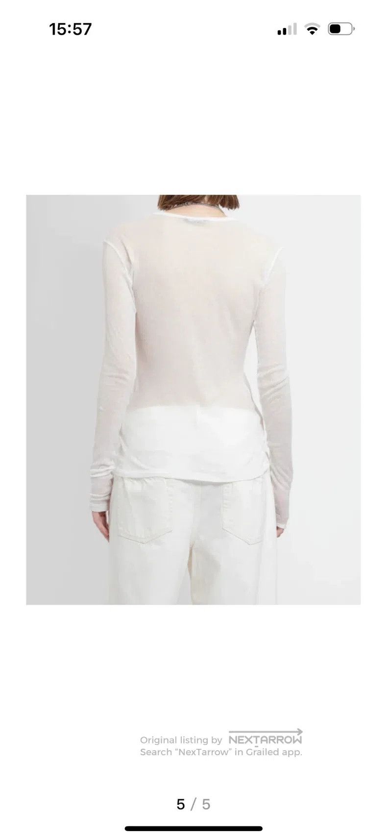 Ann Demeulemeester Ann Demeulemeester Long Sleeve T-Shirt Size XS / US 0-2 / IT 36-38 - 4 Thumbnail
