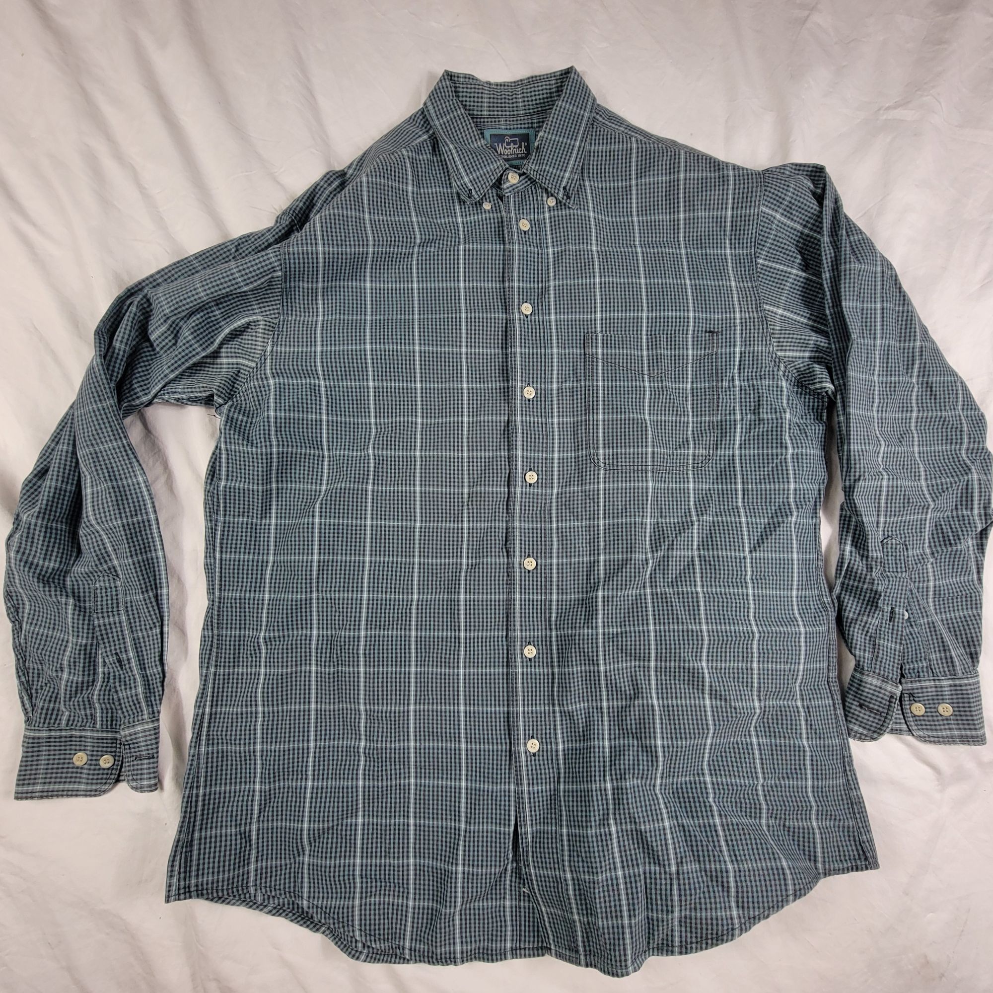 Other Woolrich Mens Large Gray Button Down Plaid Shirt Casual Trav Size US L / EU 52-54 / 3 - 1 Thumbnail