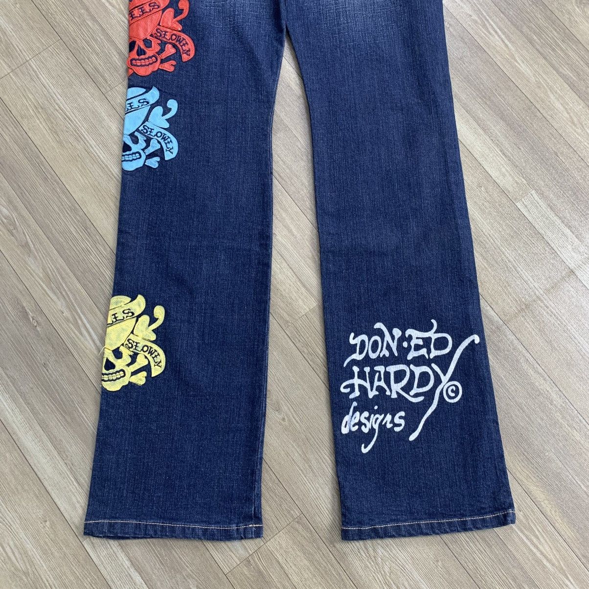 Ed Hardy 2000’s Ed Hardy Christian Audiger Denim Pants Size US 32 / EU 48 - 3 Thumbnail