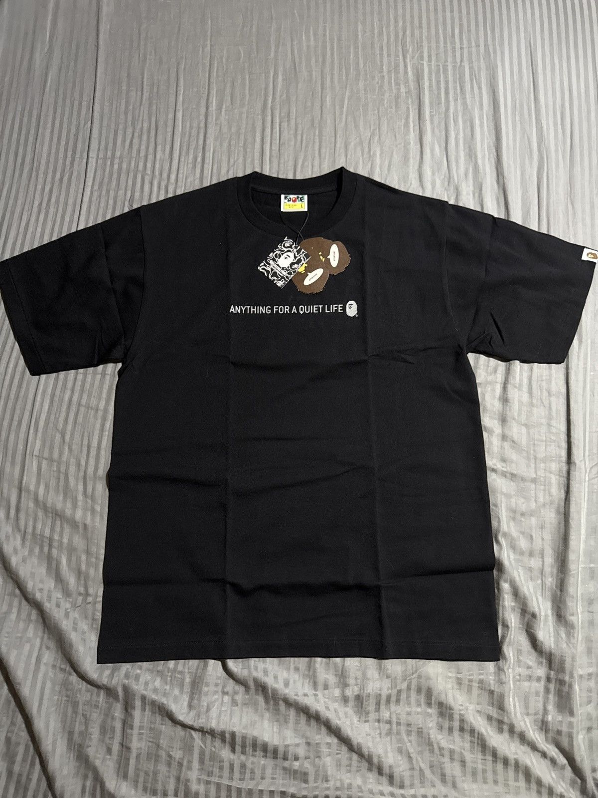 Bape Bape Anything For A Quiet Life T-Shirt Size US L / EU 52-54 / 3 - 1 Thumbnail