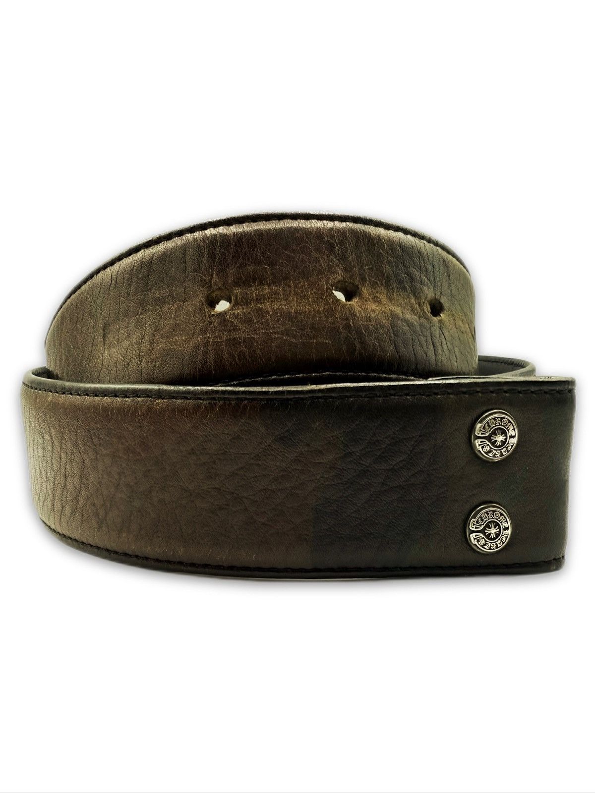 Chrome Hearts Chrome Hearts Green Camouflage Leather Belt Strap Size 32 - 1 Thumbnail