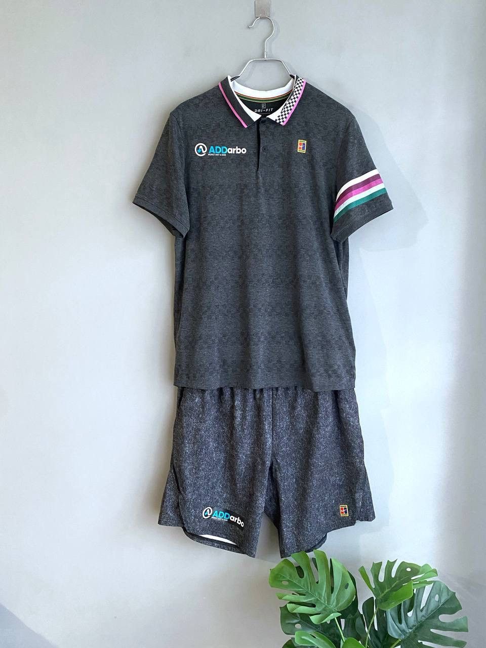Nike Nike Court Men's Tennis Tracksuit Polo T-Shirt + Shorts, L Size US L / EU 52-54 / 3 - 1 Thumbnail