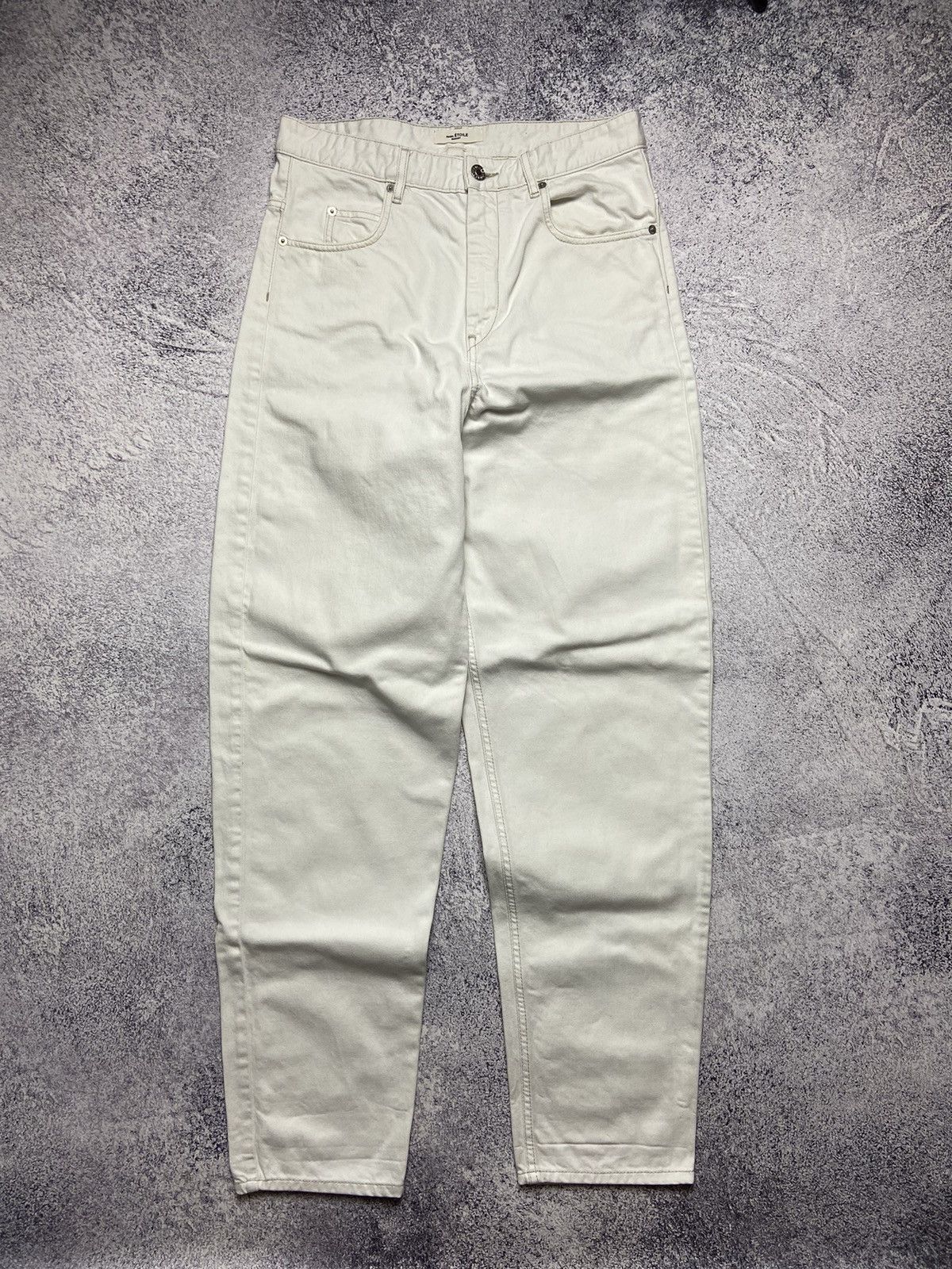 Designer × Isabel Marant Etoile Isabel Marant Etoile Jeans Women’s White Denim Pants Design Size 27" / US 4 / IT 40 - 3 Thumbnail