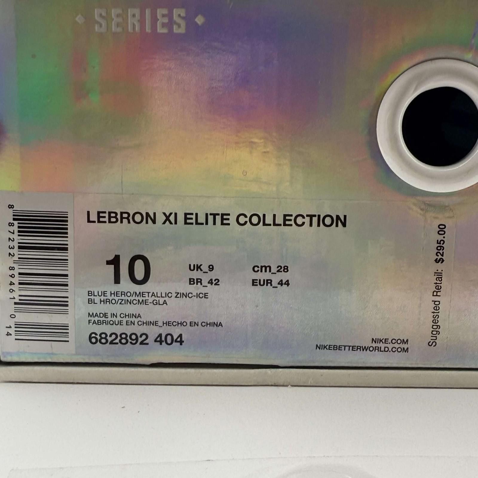 Nike Nike LeBron 11 Elite Maison 3M Blue US 10 Used OG Box Size US 10 / EU 43 - 10 Thumbnail