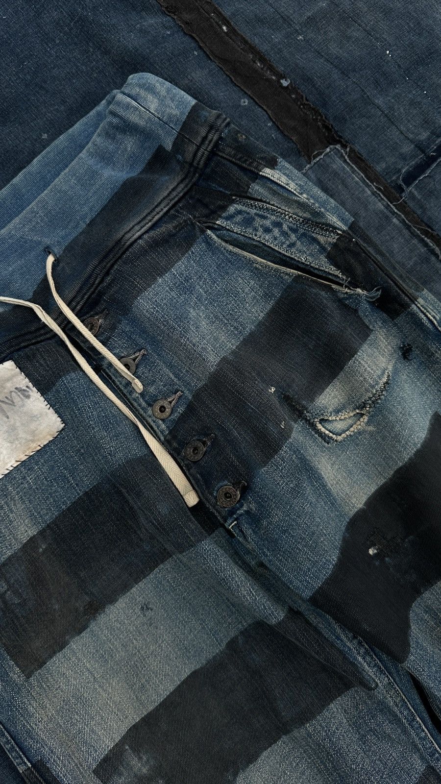 Kapital Kapital Kountry redux Prisoner Painted prison Denim Pant Size US 34 / EU 50 - 5 Thumbnail