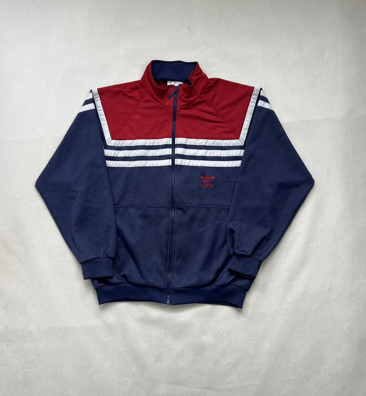 Adidas × Vintage Sweatshirt Adidas Big Logo Zipped Vintage 80’s 90’s Size US XL / EU 56 / 4 - 3 Thumbnail