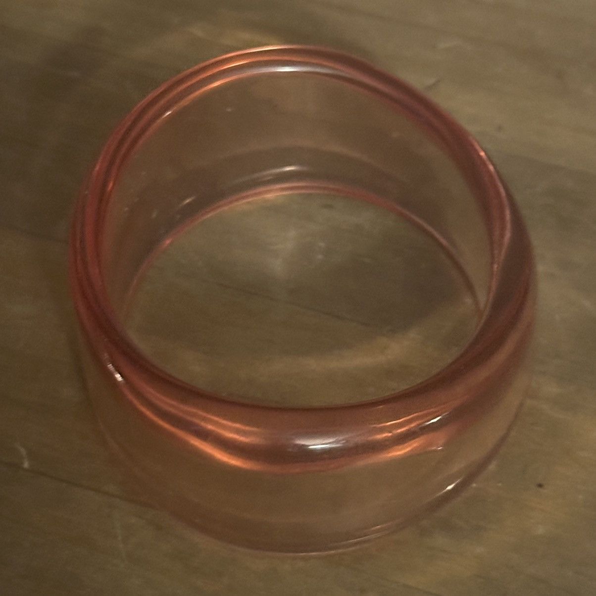 Vintage Vintage chunky clear pink lucite bangle bracelet Size ONE SIZE - 4 Thumbnail