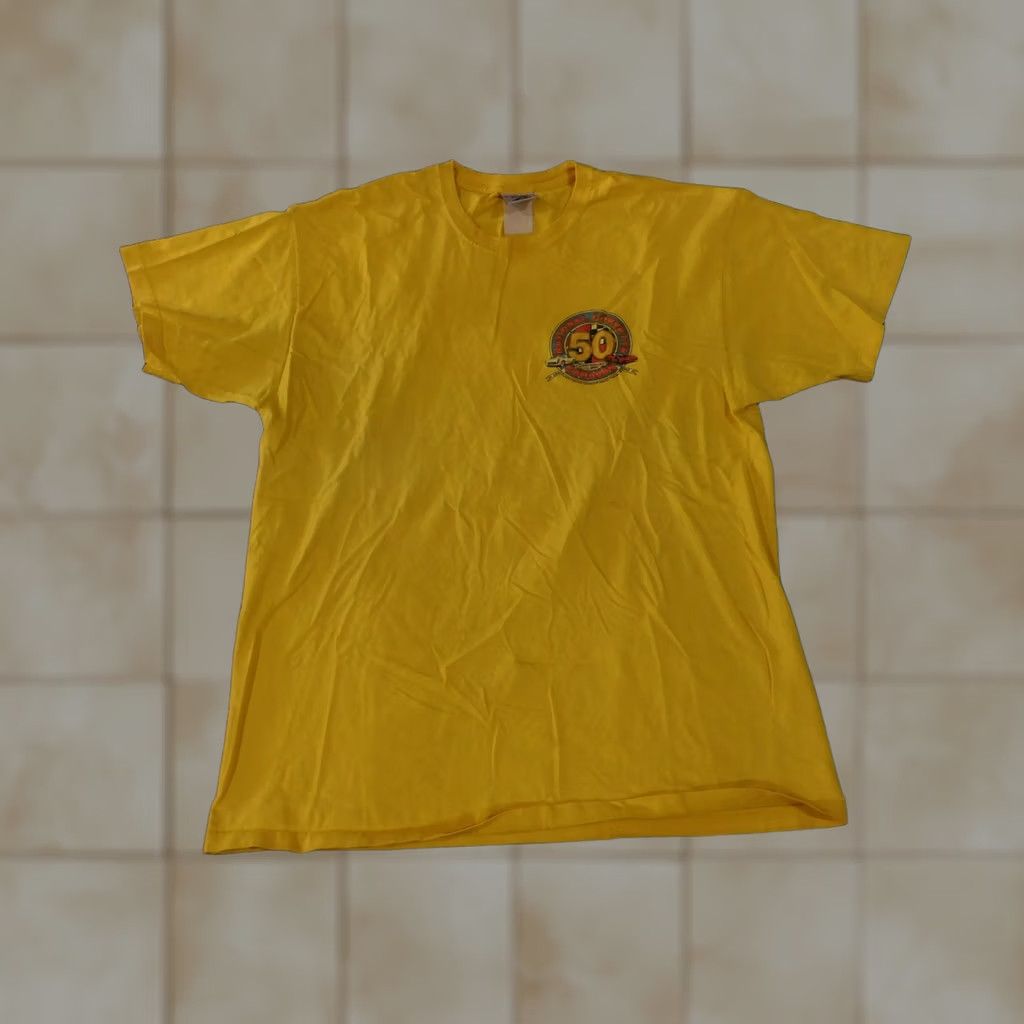 Jerzees VINTAGE Jerzees T-Shirt Mens XL Yellow 2003 Graphic Bowling Green Kentucky Beach American Shirt Size US XL / EU 56 / 4 - 1 Thumbnail