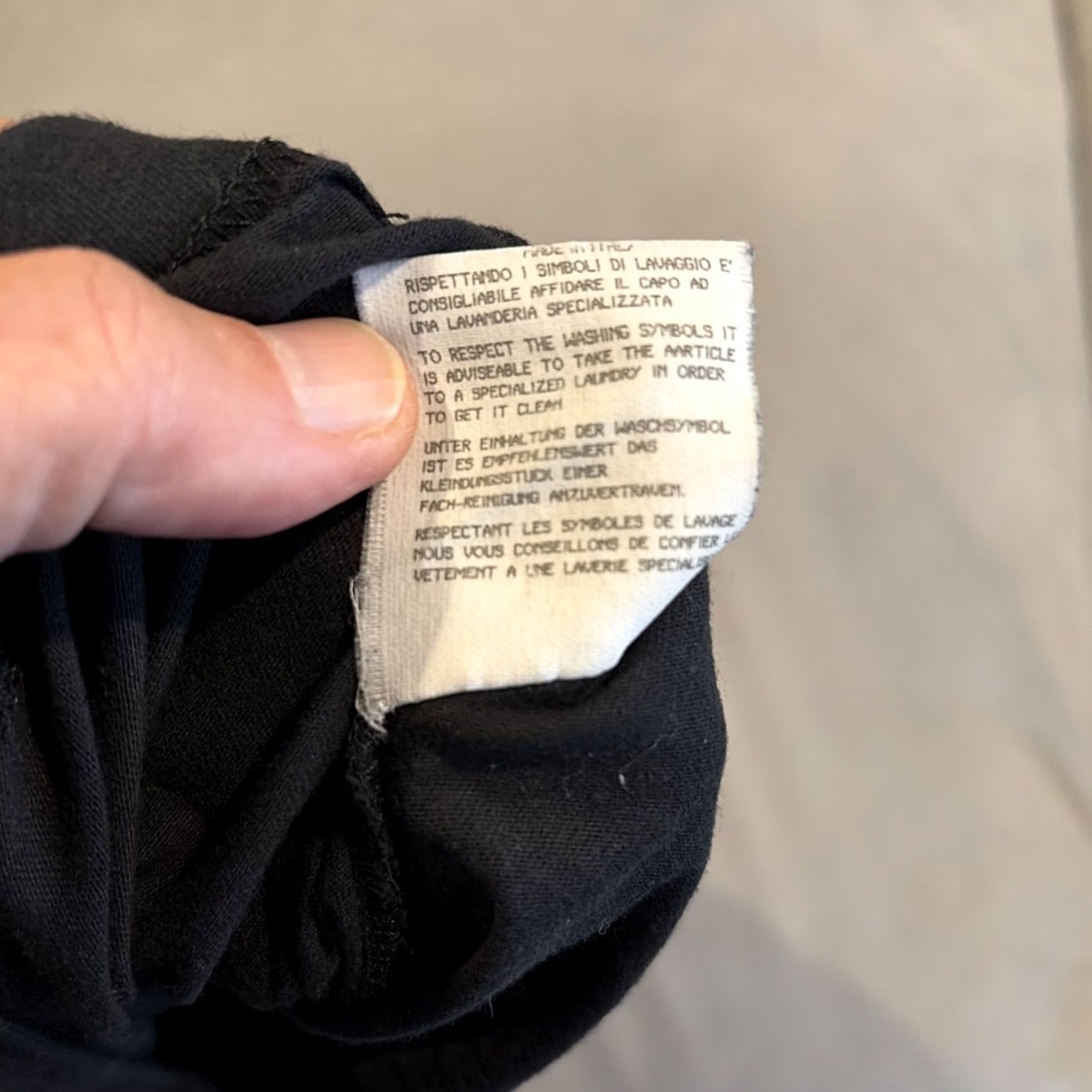 Jean Paul Gaultier VINTAGE Jean Paul Gaultier Maille Big Logo T Shirt Men's Large Black Cotton Short Sleeve Round Neck Size US L / EU 52-54 / 3 - 7 Thumbnail