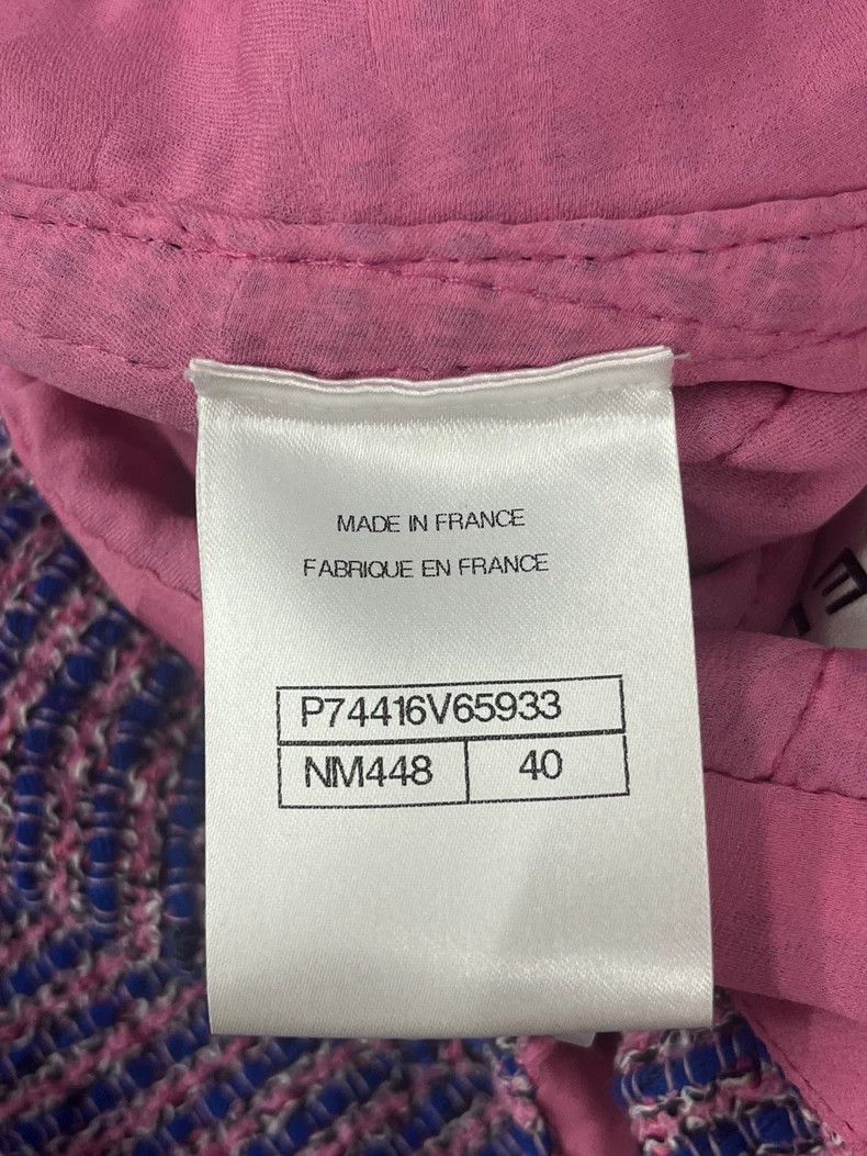 Chanel Chanel 23P purple tweed pearl suspender dress Size S / US 4 / IT 40 - 6 Thumbnail