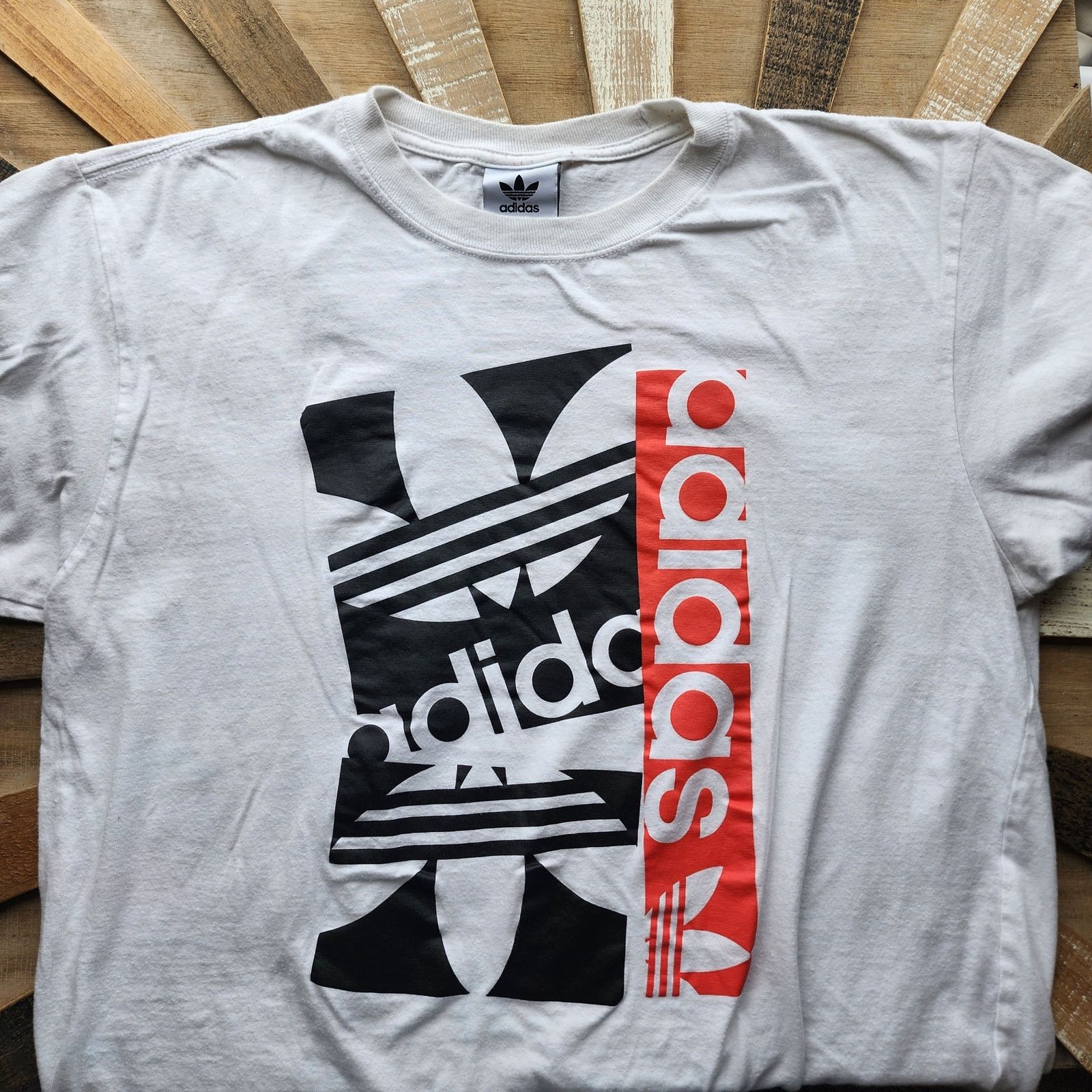 Adidas Adidas White Tee S/M - Men's Graphic Size US M / EU 48-50 / 2 - 1 Thumbnail