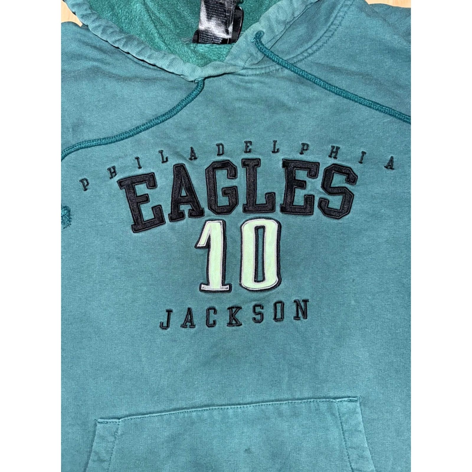 Reebok VINTAGE Reebok Philadelphia Eagles Hoodie Mens L Desean Jackson Embroidered Green Y2K Size US L / EU 52-54 / 3 - 4 Thumbnail