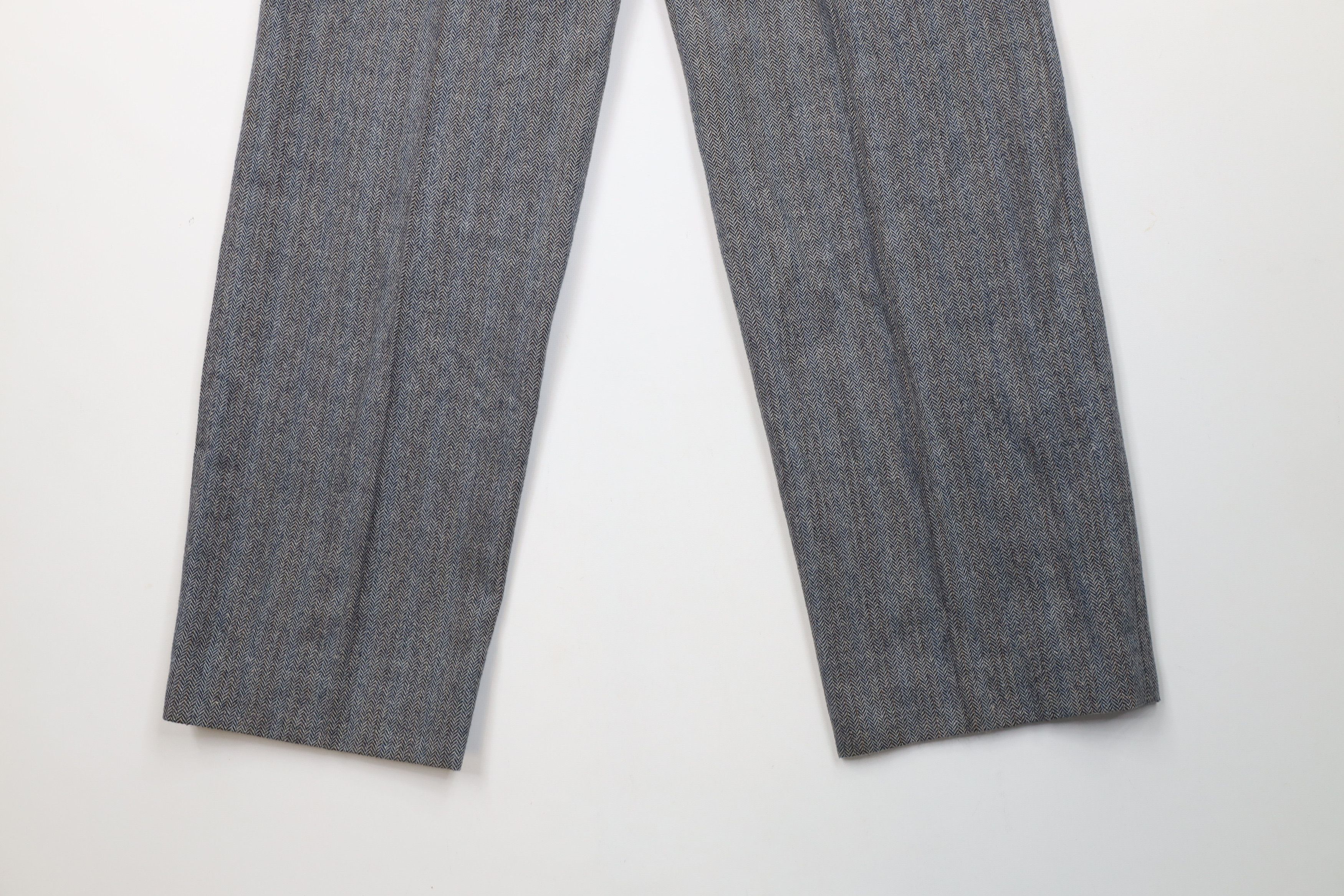 Vintage 70s Streetwear Herringbone Wide Leg Chino Pants USA